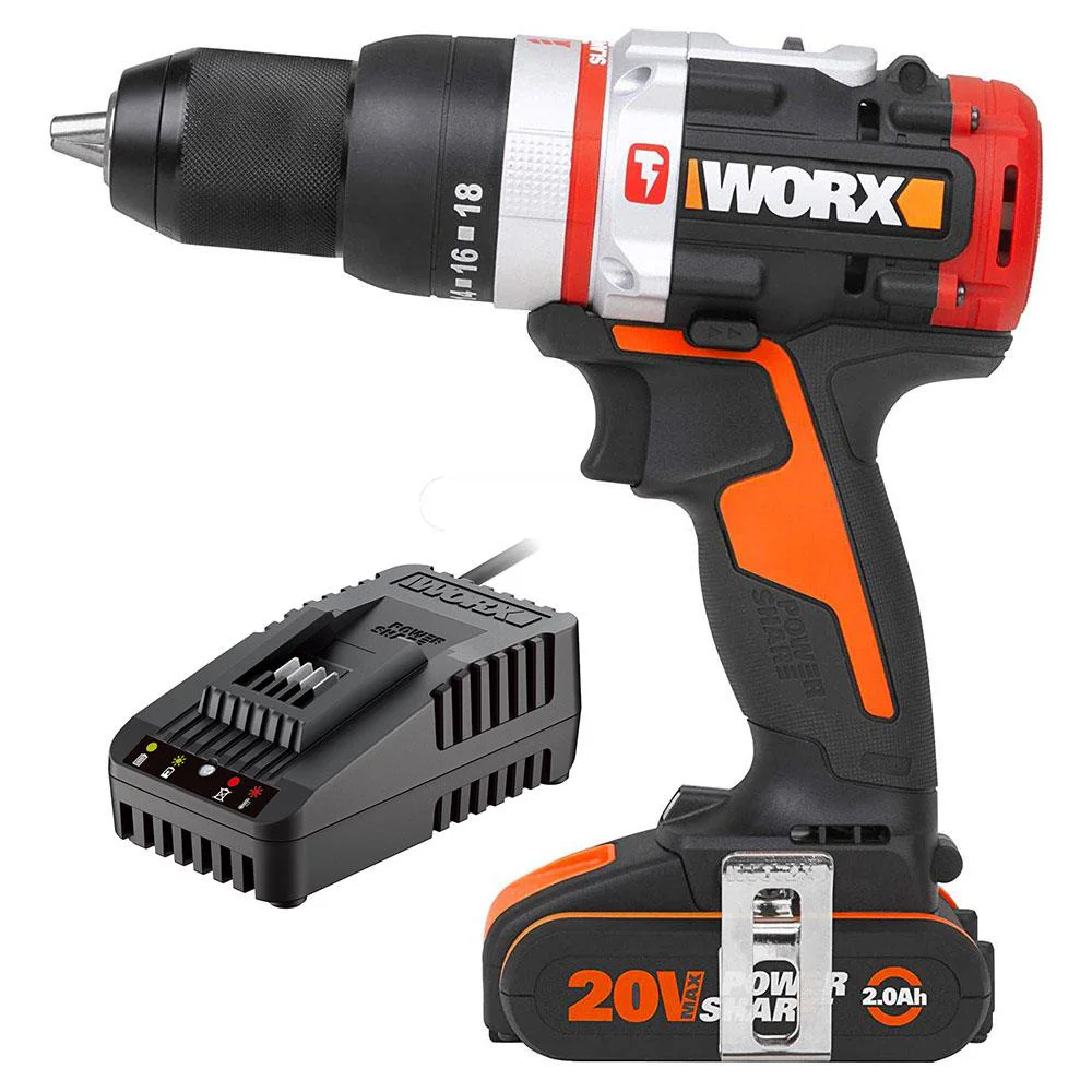 WORX WX354.9C 20Volt/2.0Ah Li-ion Tek Akülü Kömürsüz Profesyonel Darbeli Şarjlı Matkap WORX WX354.9C 20Volt/2.0Ah Li-ion Tek Akülü Kömürsüz Profesyonel Darbeli Şarjlı Matkap