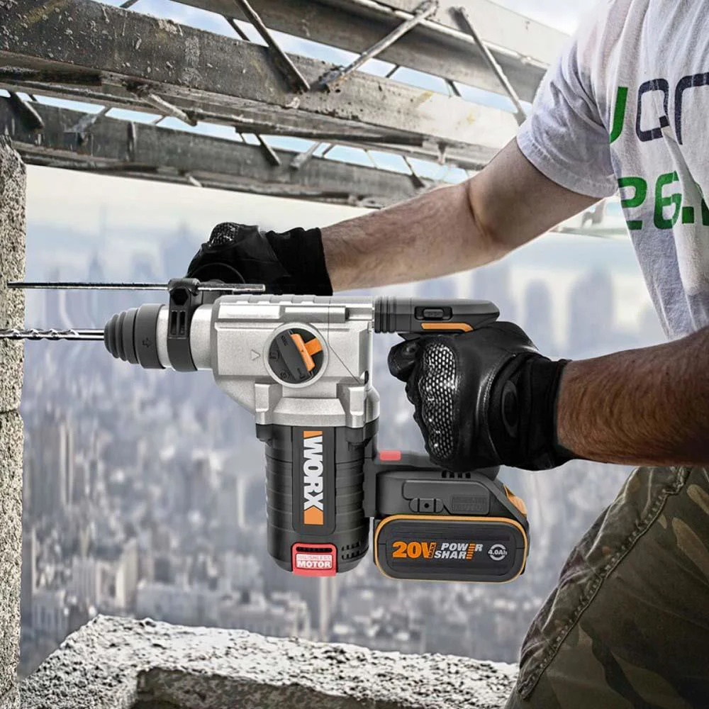 WORX WX380.9 20Volt 2.2J Profesyonel SDS-Plus Pnömatik Kırıcı/Delici (Akü Dahil Değildir) WORX WX380.9 20Volt 2.2J Profesyonel SDS-Plus Pnömatik Kırıcı/Delici (Akü Dahil Değildir)