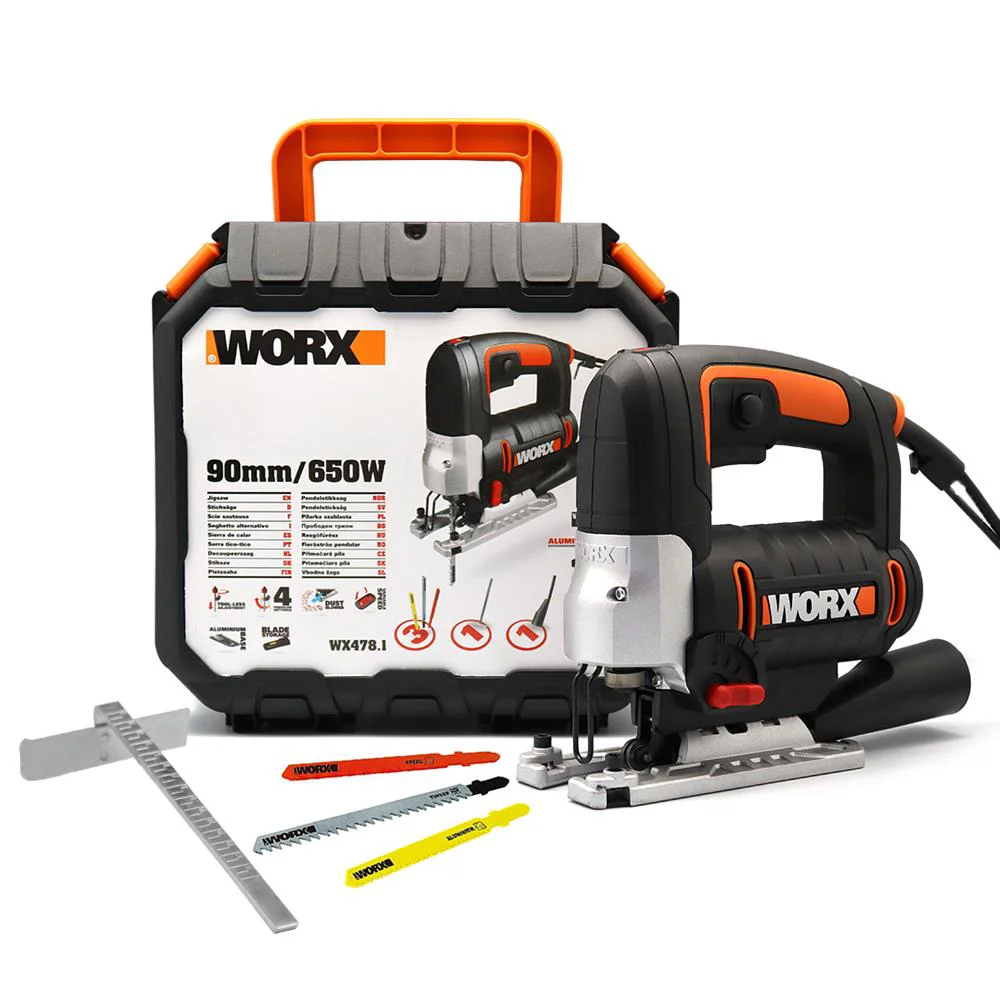 WORX WX478.1 650Watt Profesyonel Devir Ayarlı Dekupaj Testere WORX WX478.1 650Watt Profesyonel Devir Ayarlı Dekupaj Testere