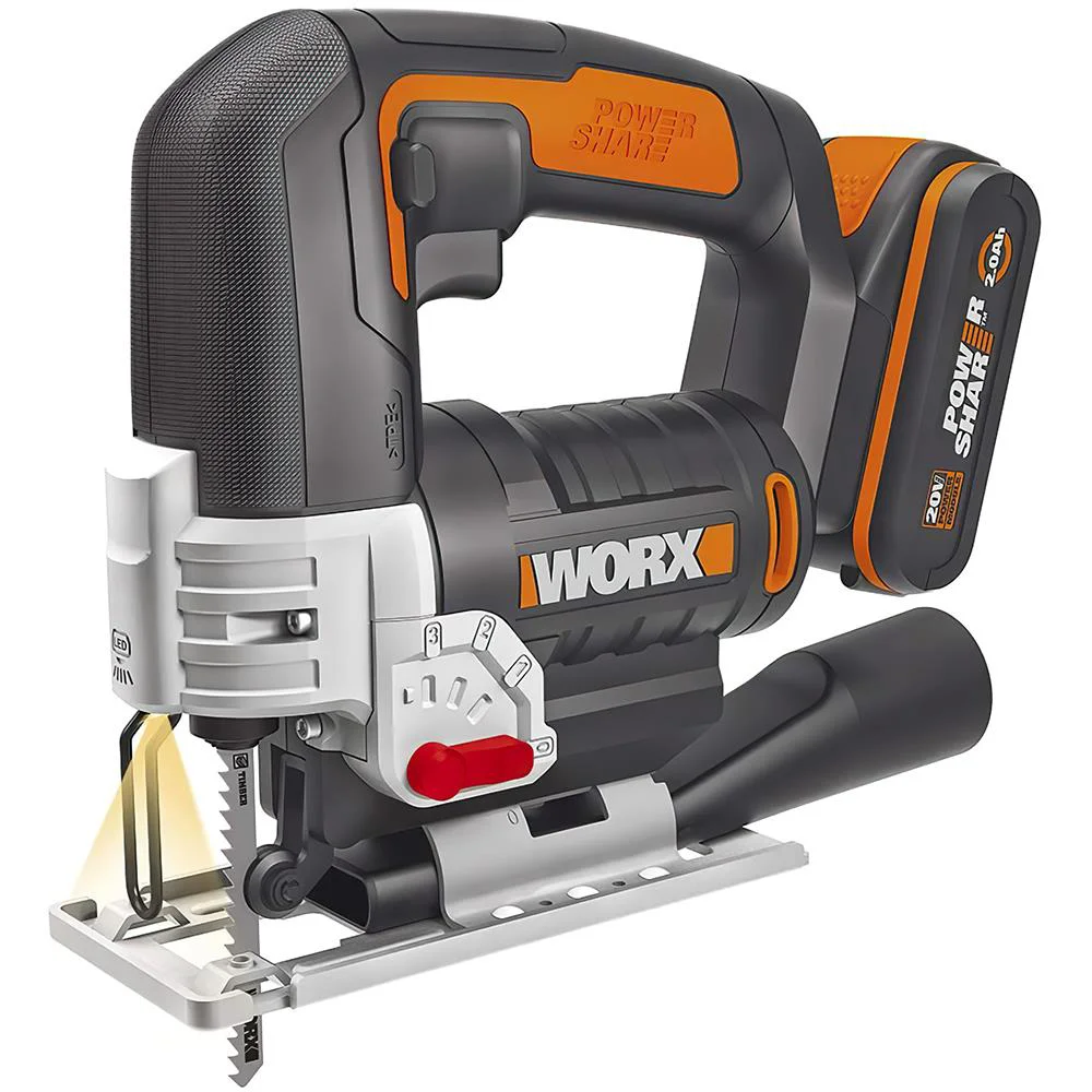 WORX WX543 20Volt 2.0Ah Li-ion Profesyonel Dekupaj Testere WORX WX543 20Volt 2.0Ah Li-ion Profesyonel Dekupaj Testere