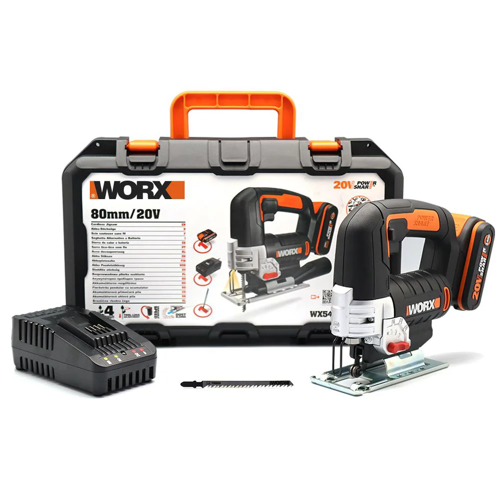 WORX WX543 20Volt 2.0Ah Li-ion Profesyonel Dekupaj Testere WORX WX543 20Volt 2.0Ah Li-ion Profesyonel Dekupaj Testere