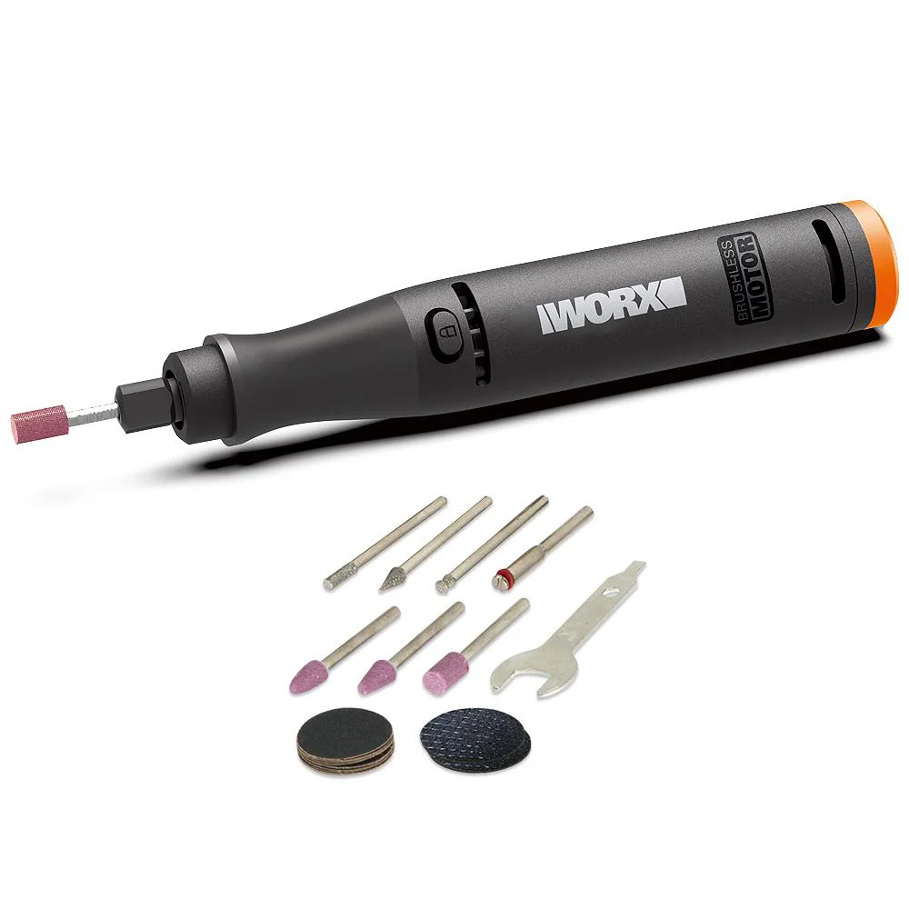 WORX WX739.9 MAKERX 20Volt Kömürsüz Profesyonel Gravür Makinesi + 19 Aksesuar (Akü Dahil Değildir) WORX WX739.9 MAKERX 20Volt Kömürsüz Profesyonel Gravür Makinesi + 19 Aksesuar (Akü Dahil Değildir)