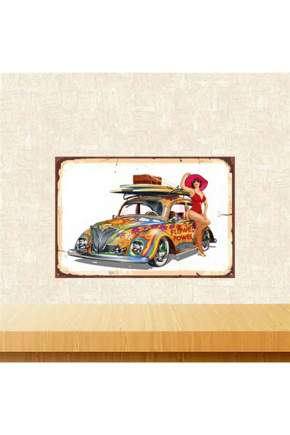 Woswos Araba Retro Ahşap Poster Tkfx4173 Fiyatı, Yorumları ve Özellikleri