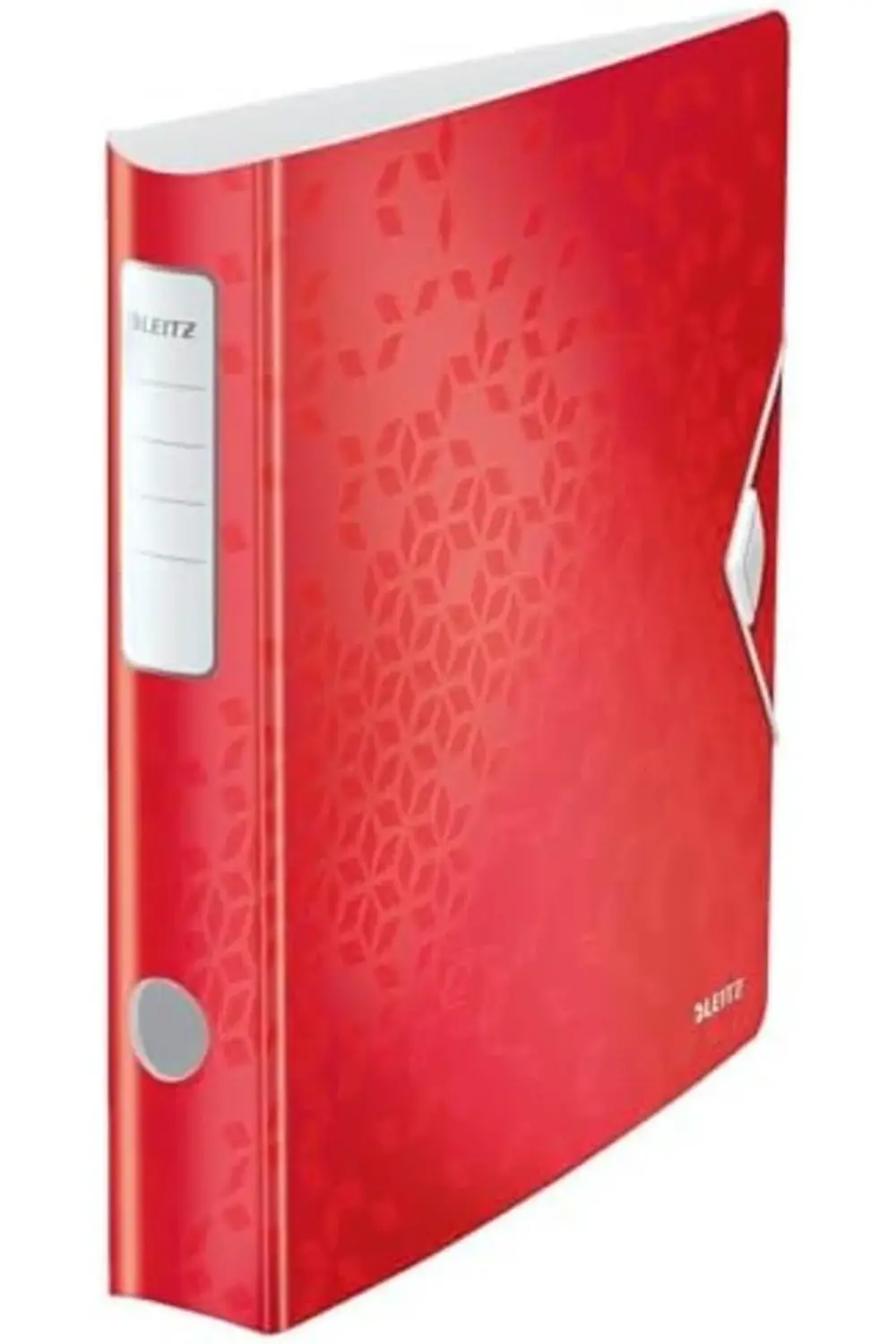 WOW telli dosya, metalik kırmızı, A4 klasör, kavisli sırt, 65 mm