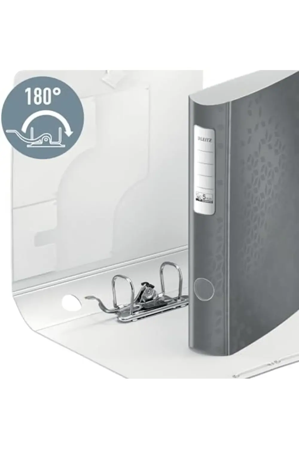 WOW telli dosya, metalik kırmızı, A4 klasör, kavisli sırt, 65 mm