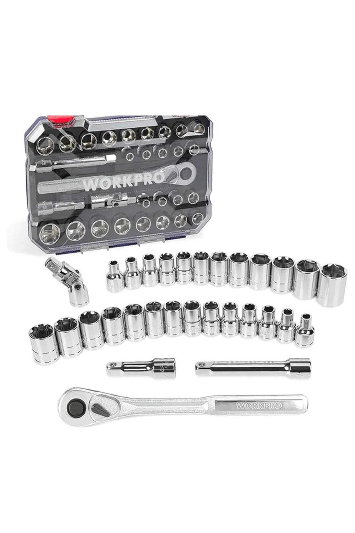 WP202525 30 Parça 1/2’’ CR-V Metrik/İnç Profesyonel Lokma Takımı