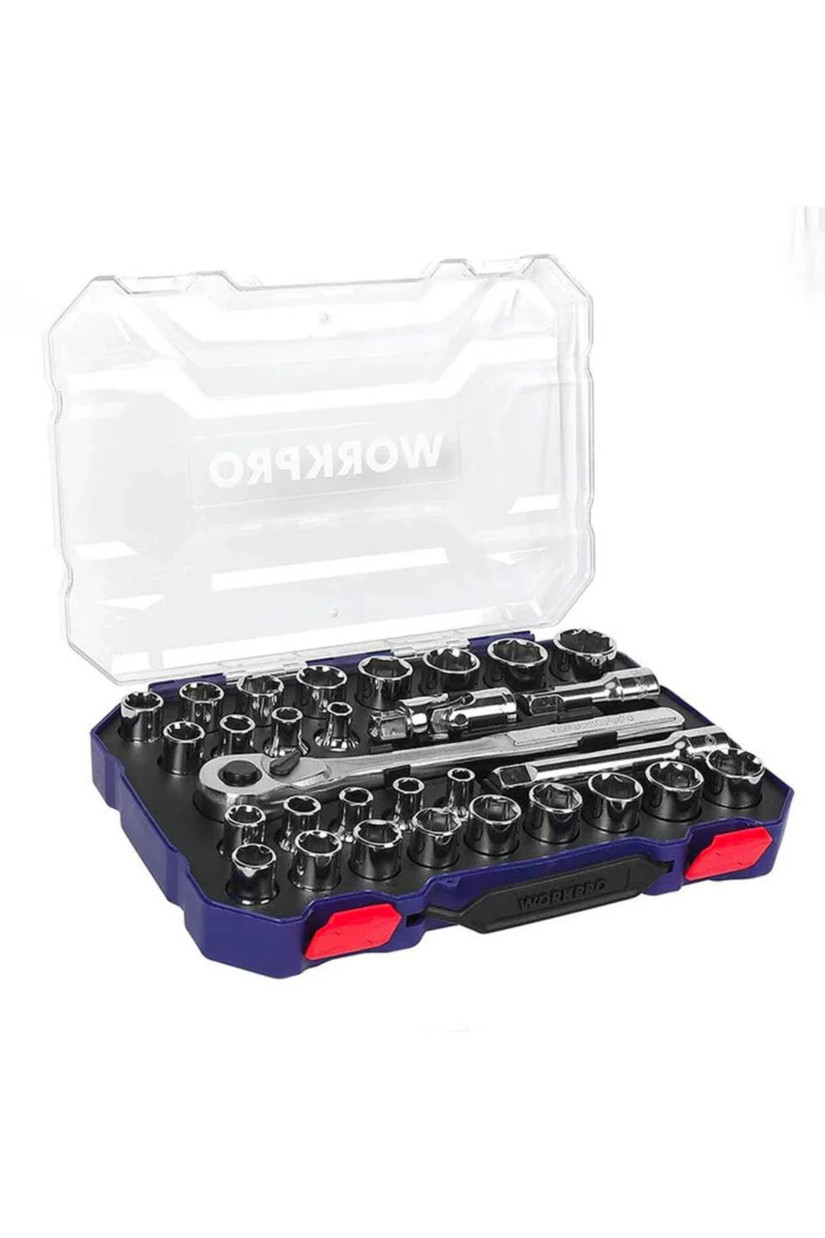 WP202525 30 Parça 1/2’’ CR-V Metrik/İnç Profesyonel Lokma Takımı