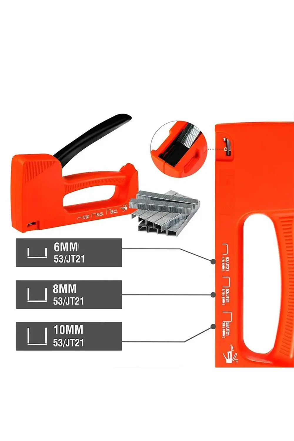 WP223001 6-10MM Mekanik Zımba Tabancası + 800 Adet Zımba