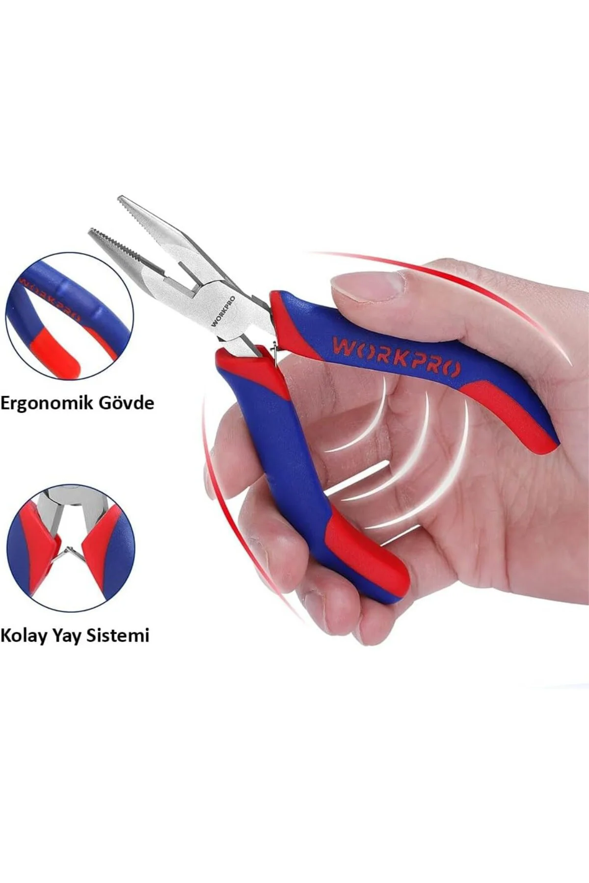 WP231095 125 mm CR-V Elektronikçi Profesyonel Mini Kargaburnu