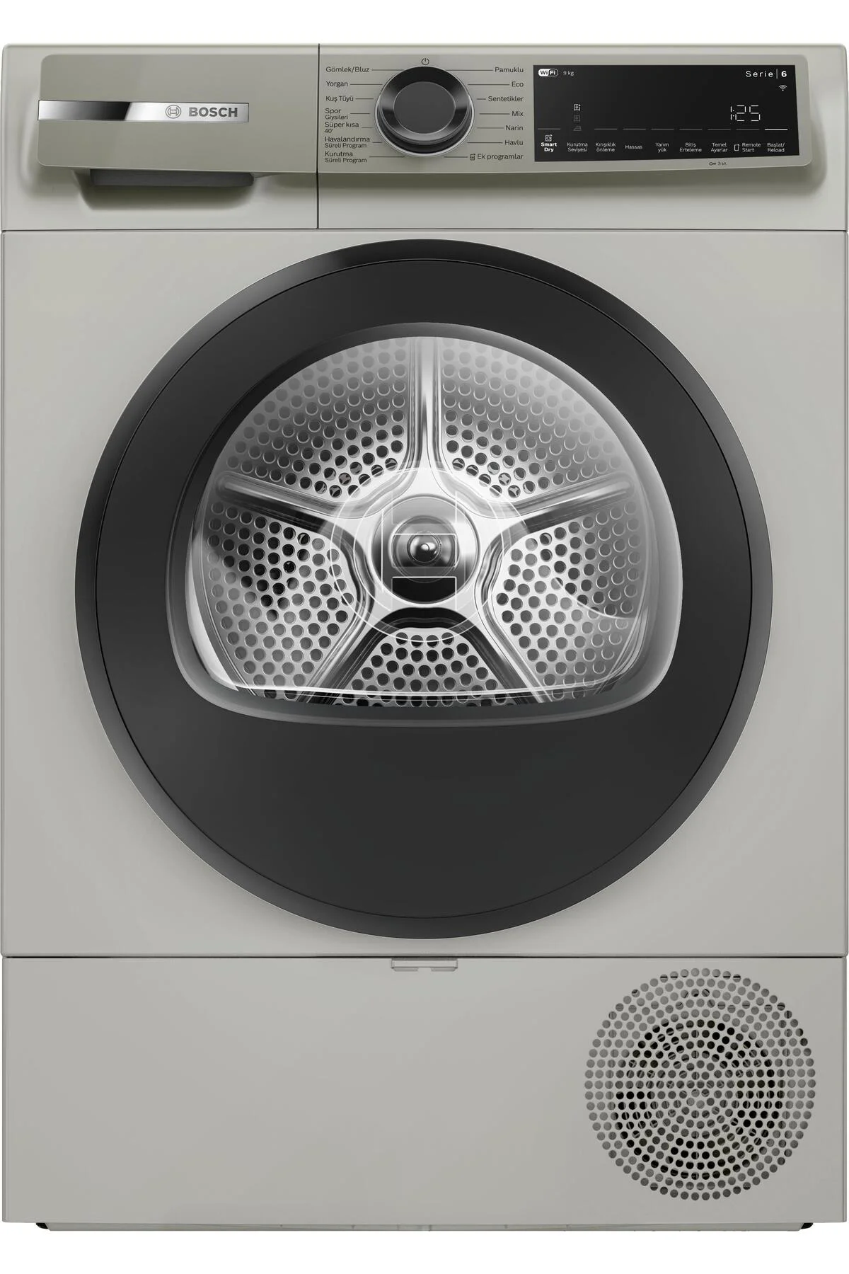 WQJ2420XTR 9 Kg Gri Kurutma Makinesi