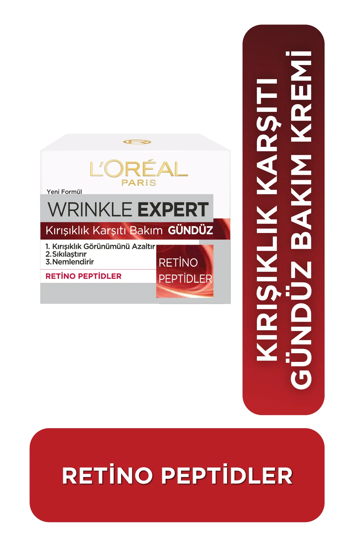 Wrinkle Expert Kırışıklık Karşıtı [Retino Peptit] İçeren Gündüz Yüz Bakım Kremi 50 ml