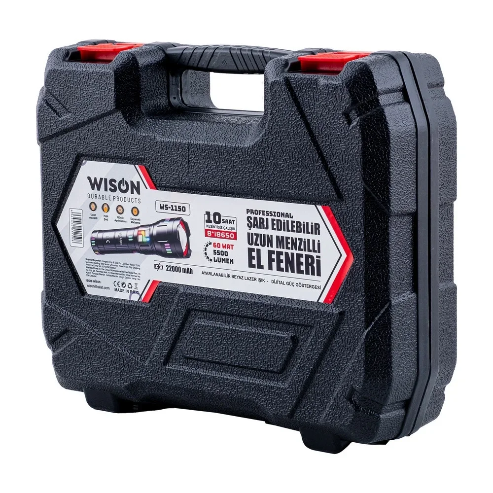Ws-1150 Uzun Menzilli 60 Watt 5500 Lümen Profesyonel Güçlü El Feneri Fiyatı, Yorumları ve Özellikleri