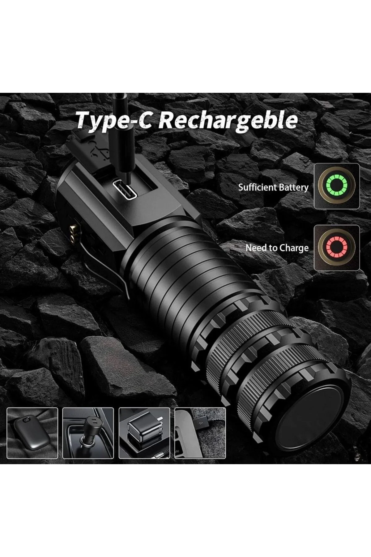 Ws-1414 Cam Kıracaklı Dijital Göstergeli Mıknatıslı Şarjlı Acil D