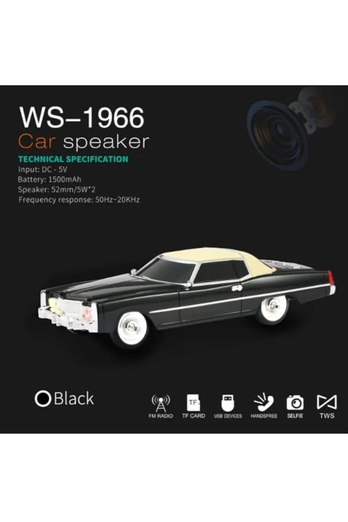 WS-1969BT Oto Muzik Çalar – Bluetooth ile Kablosuz Keyif
