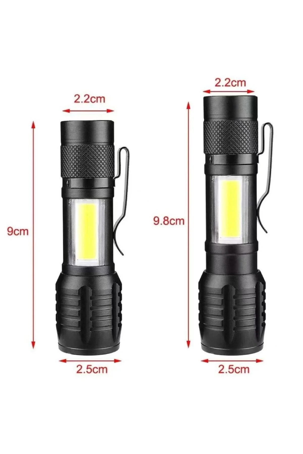 Ws-5454 Cob Led Usb Şarjlı Mini El Feneri Ws-5454 Cob Led Usb Şarjlı Mini El Feneri