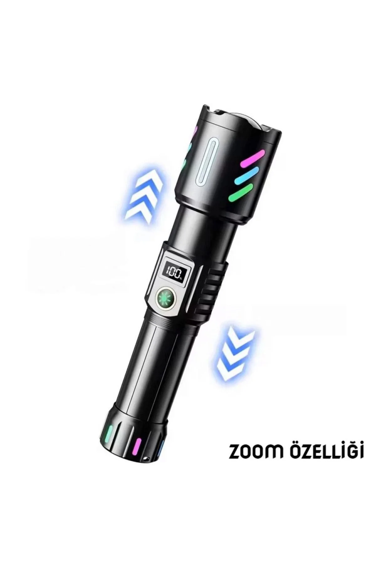 Ws-9944 20w Zoomlu Fosforlu Metal Şarjlı El Feneri