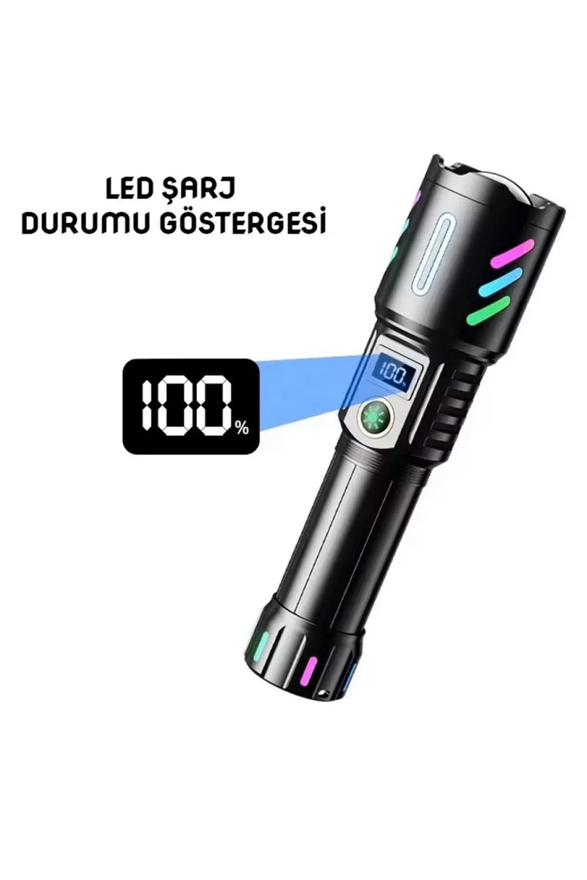 Ws-9944 20w Zoomlu Fosforlu Metal Şarjlı El Feneri
