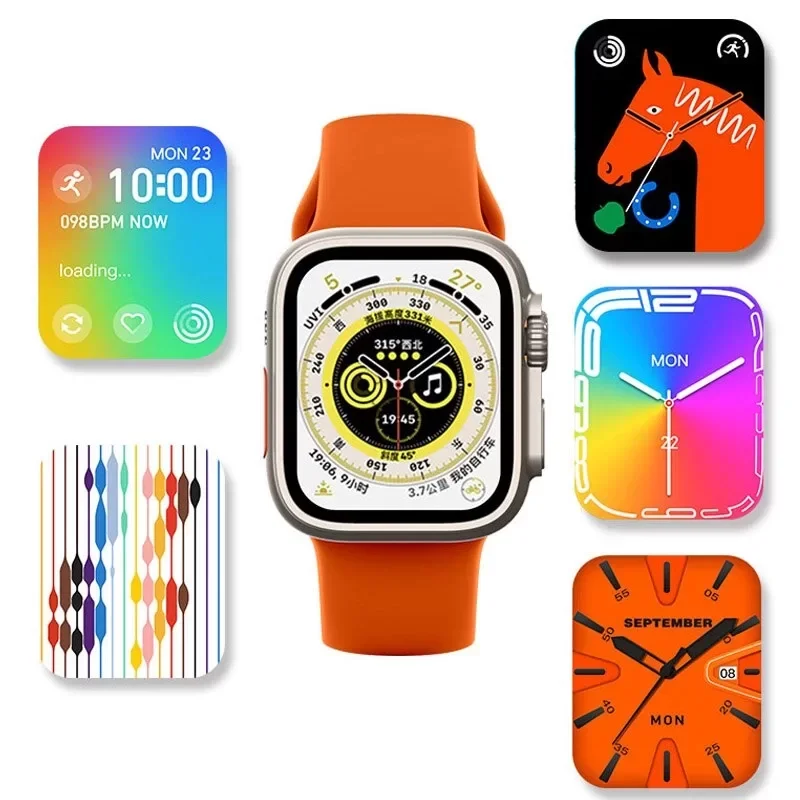 Ws28 Ultra 49mm Siri Tansiyon Ateş Nabız Ölçer Akıllı Saat ( Lisinya )