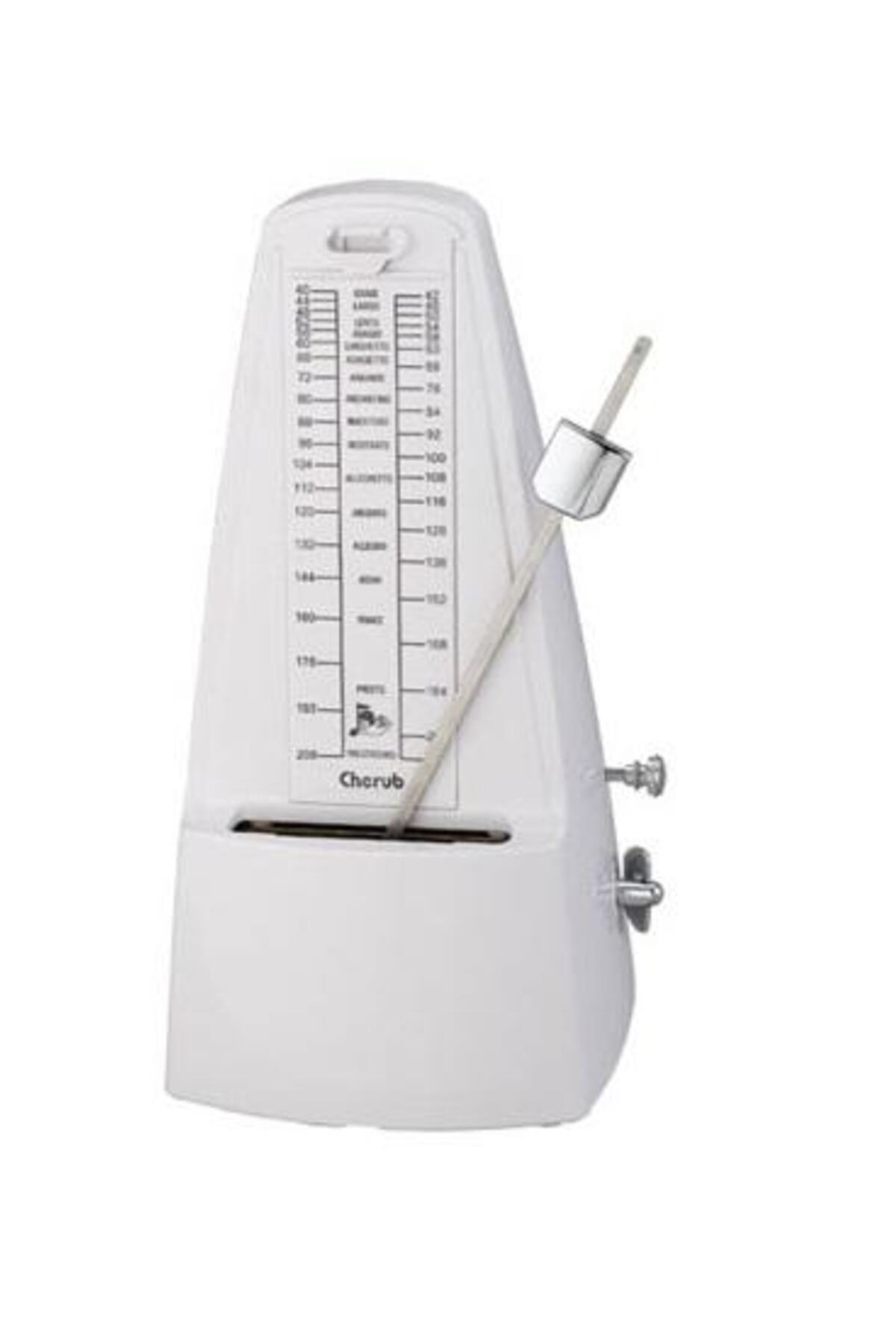 Cherub Wsm330wt Beyaz Mekanik Metronom Zilli, Vuruş Sayisi: 40-208 Mekan