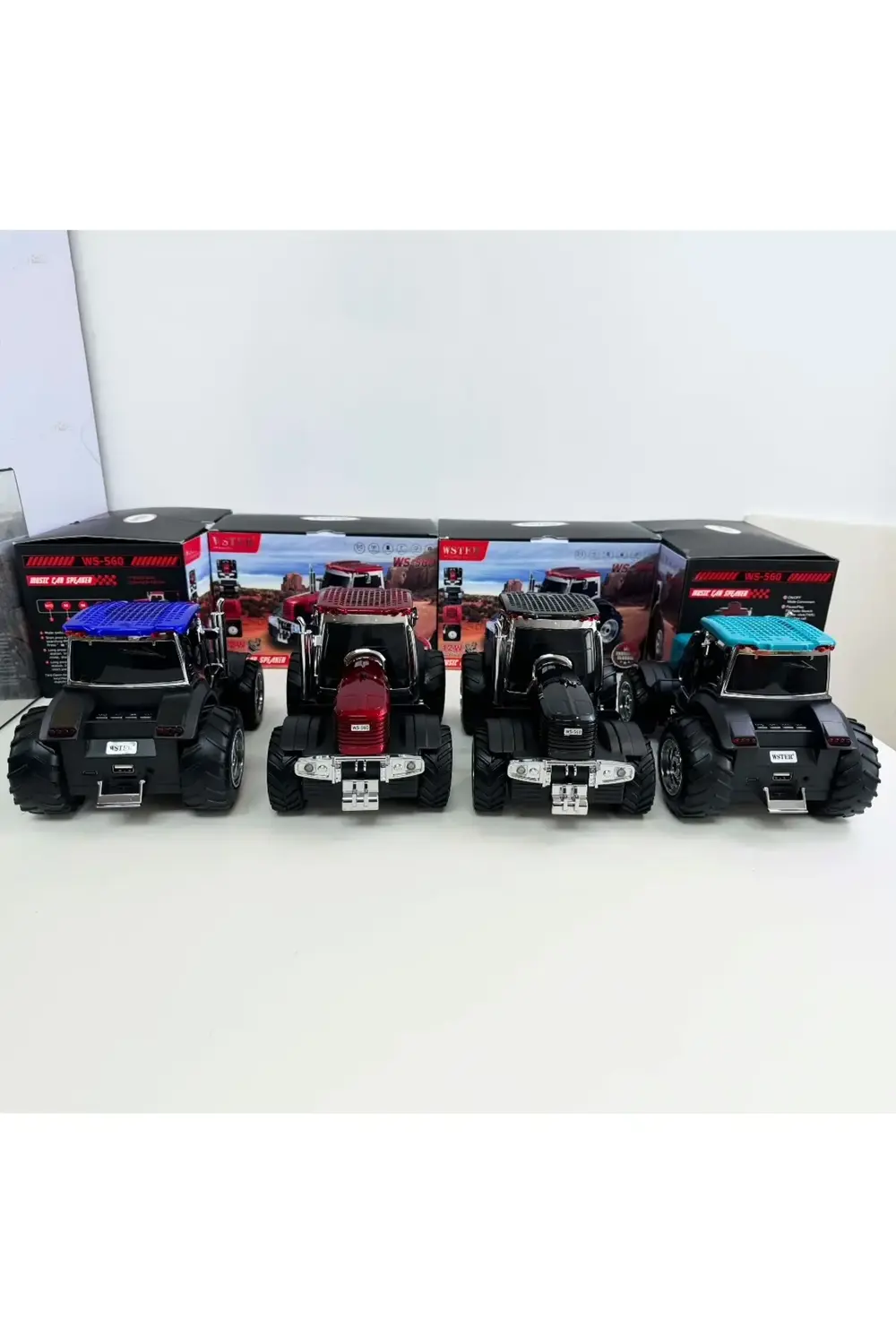 WSTER WS-560 Traktör Görünümlü Taşınabilir Kablosuz Bluetooth Hop