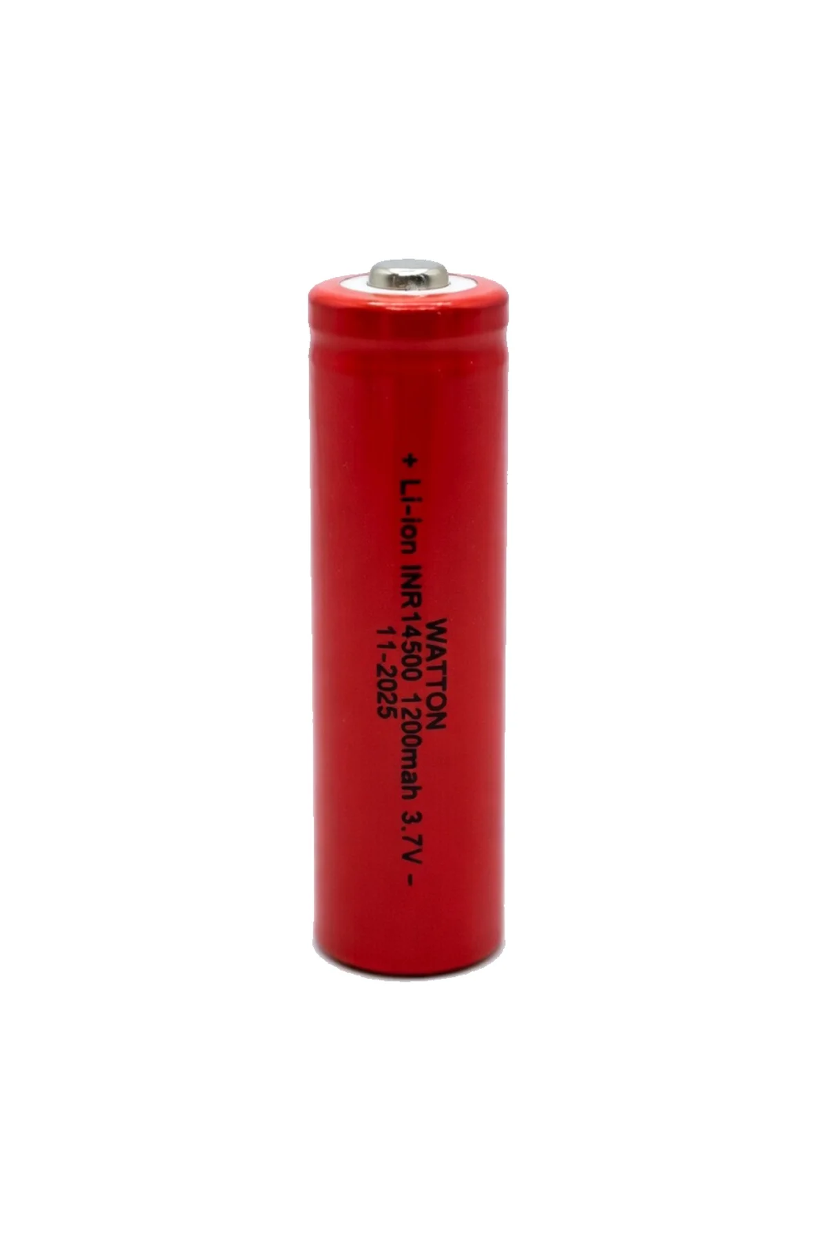 WT-14500 1200mAh 3.7V Li-ion Şarj Edilebilir Pil - Kırmızı WT-14500 1200mAh 3.7V Li-ion Şarj Edilebilir Pil - Kırmızı