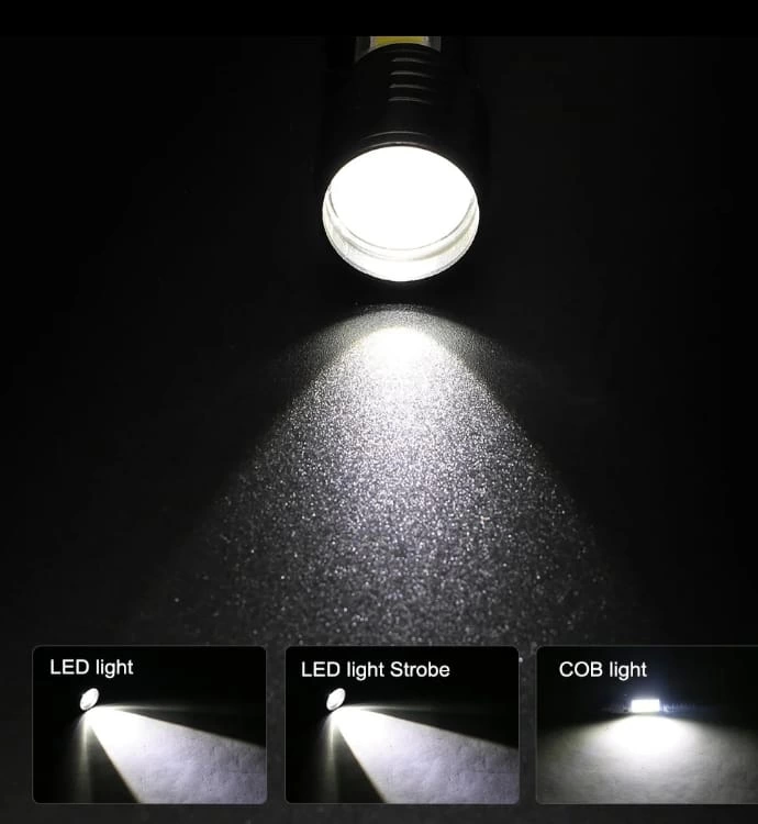 Wuben Wb-017 Zoomlu Şarjlı Cob Led Güçlü El Feneri Wuben Wb-017 Zoomlu Şarjlı Cob Led Güçlü El Feneri