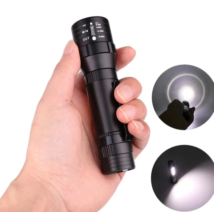 Wuben Wb-017 Zoomlu Şarjlı Cob Led Güçlü El Feneri Wuben Wb-017 Zoomlu Şarjlı Cob Led Güçlü El Feneri