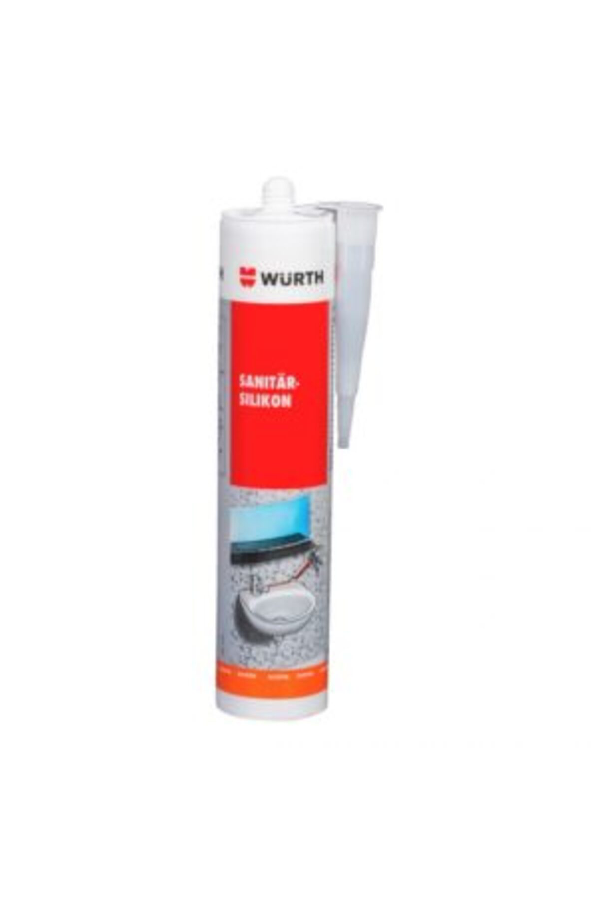 Würth  Silikon Asetat Şeffaf 310Ml- Hava Koşullarina Dayanikli, El