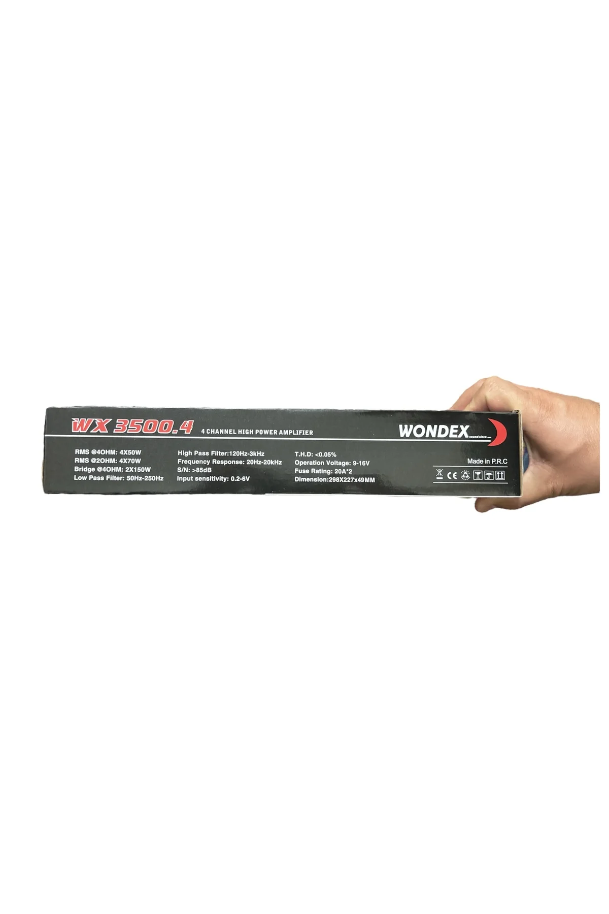 Wx-3500.4 3000 Wat 4 Kanal Profesyonel Oto Amfi 4x70w Rms 2ohm