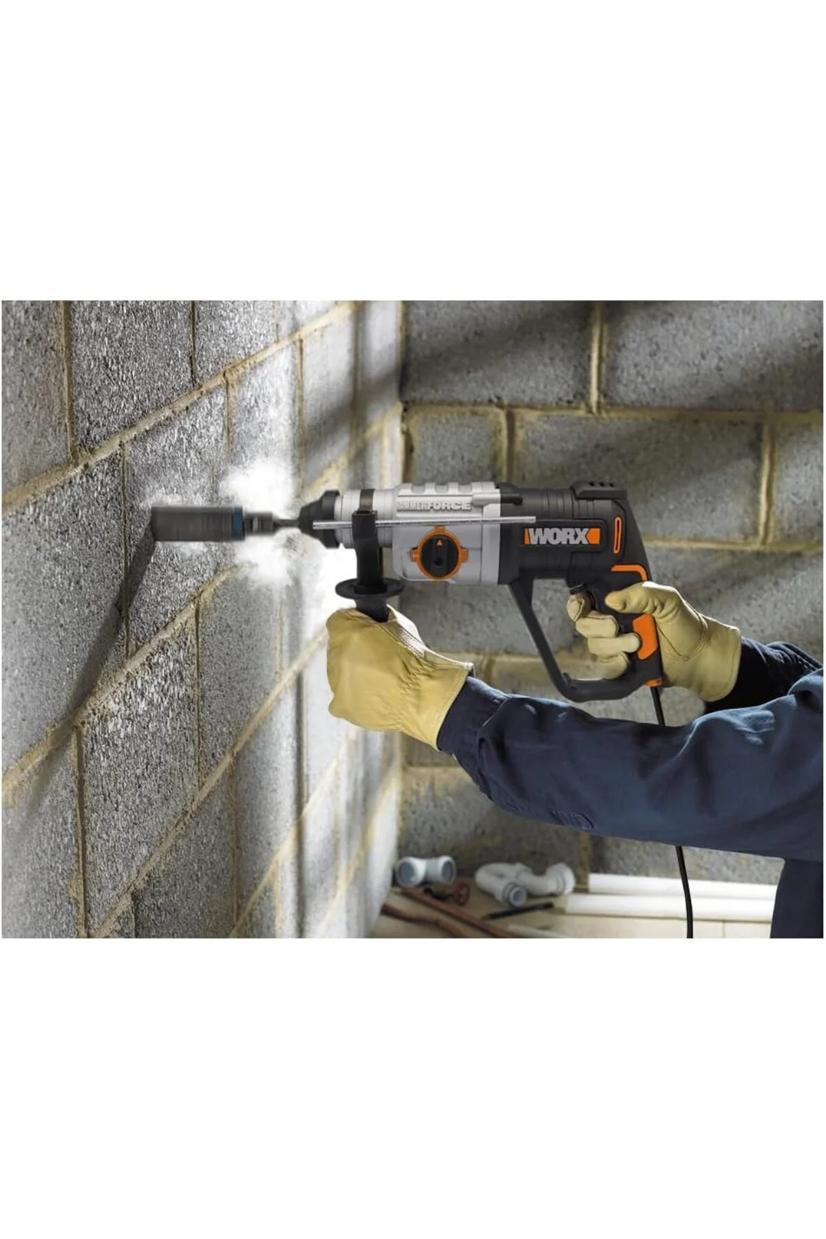 WX339 800Watt 2.5J Profesyonel SDS-Plus Kırıcı/Delici + 4 Adet Uç