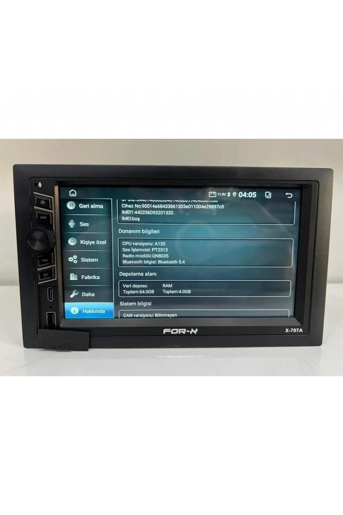 X-707A UYUMLU ANDROİD 7 İNÇ DOUBLE TEYP 4/64 PRO