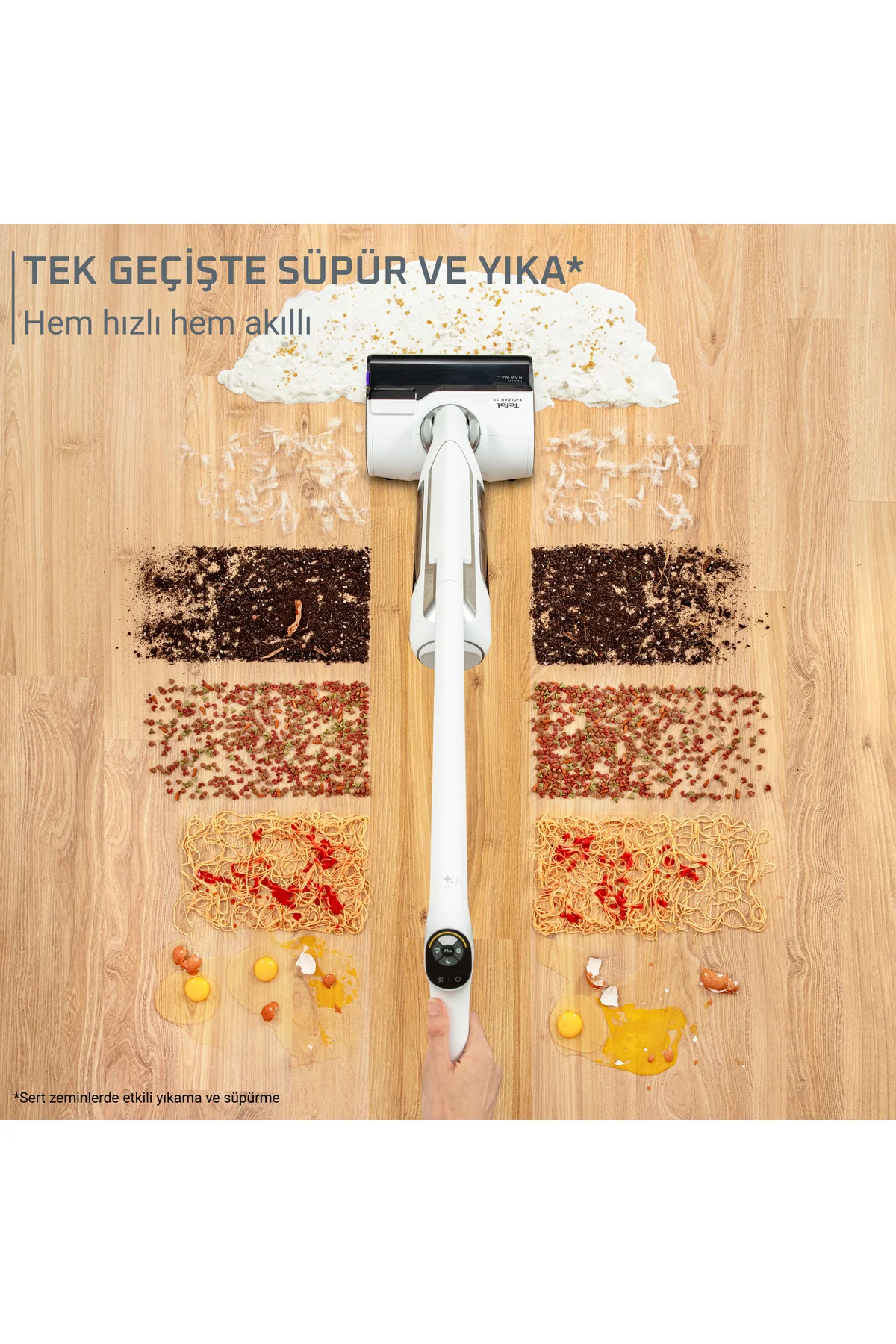 X-Clean 10 Islak Sert Zemin Temizleyici Kablosuz Dikey Süpürge-Ke