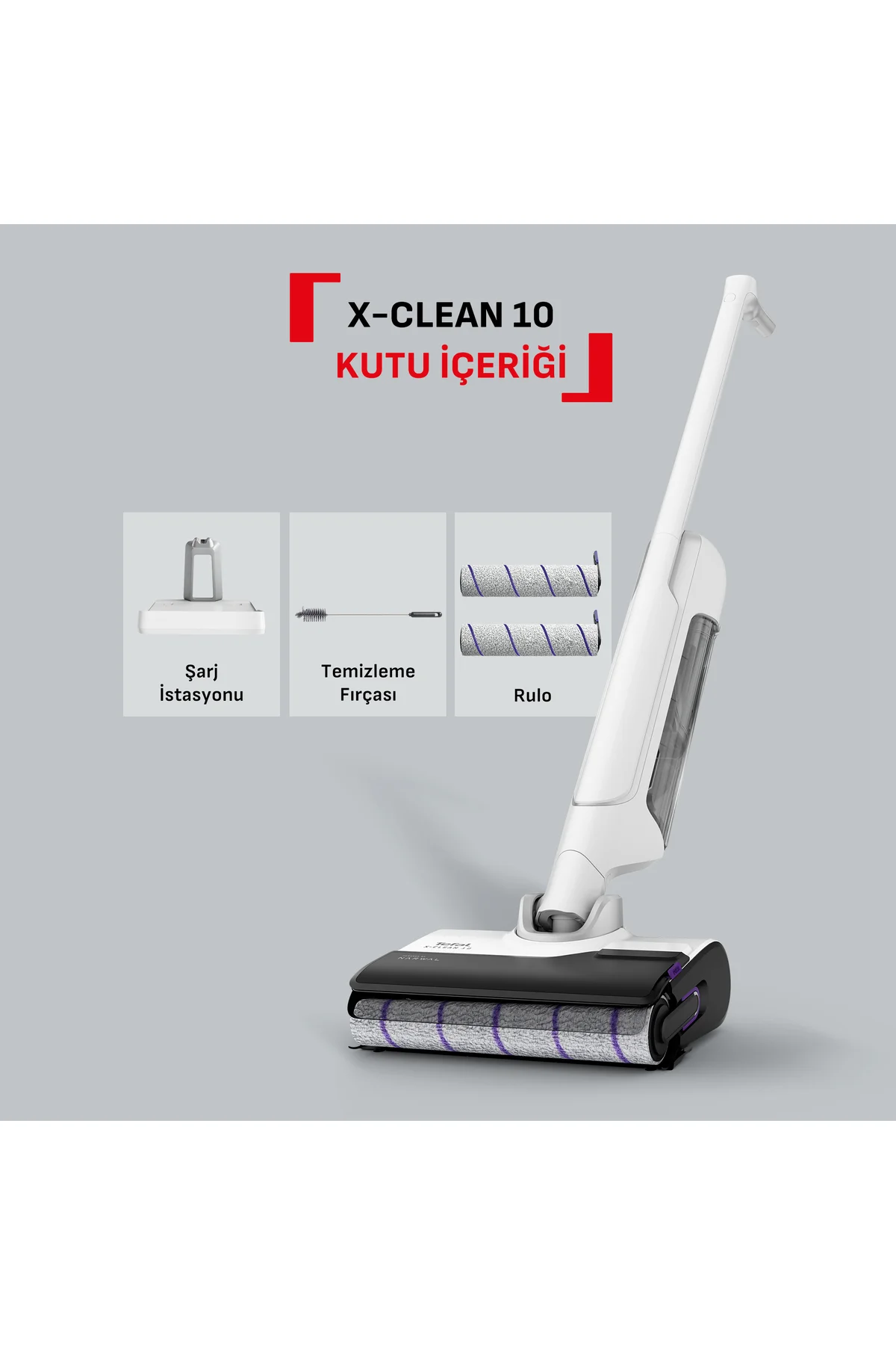 X-Clean 10 Islak Sert Zemin Temizleyici Kablosuz Dikey Süpürge-Ke