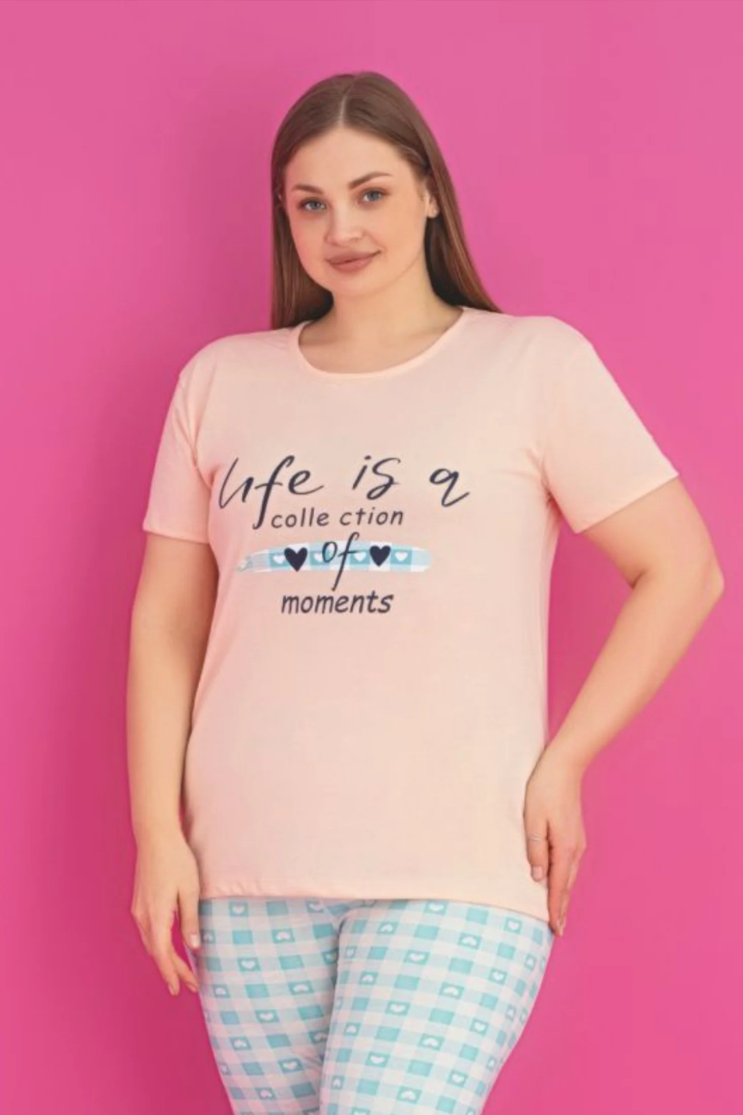 X-Dreamy Büyük Beden Pamuklu Desenli Kısa Kollu Pijama Takımı, Turkuaz, XL Fiyatı, Yorumları ve Özellikleri