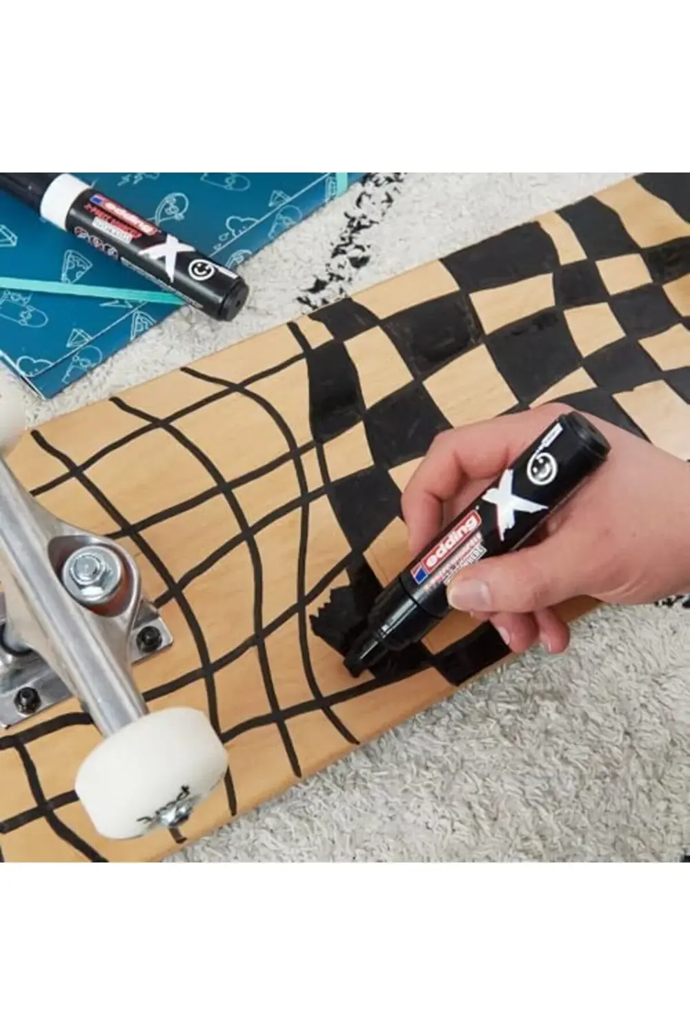 X Markör, Set, 2'li Akrilik Markör Seti, Kesik Uç 2-10 mm 1178367