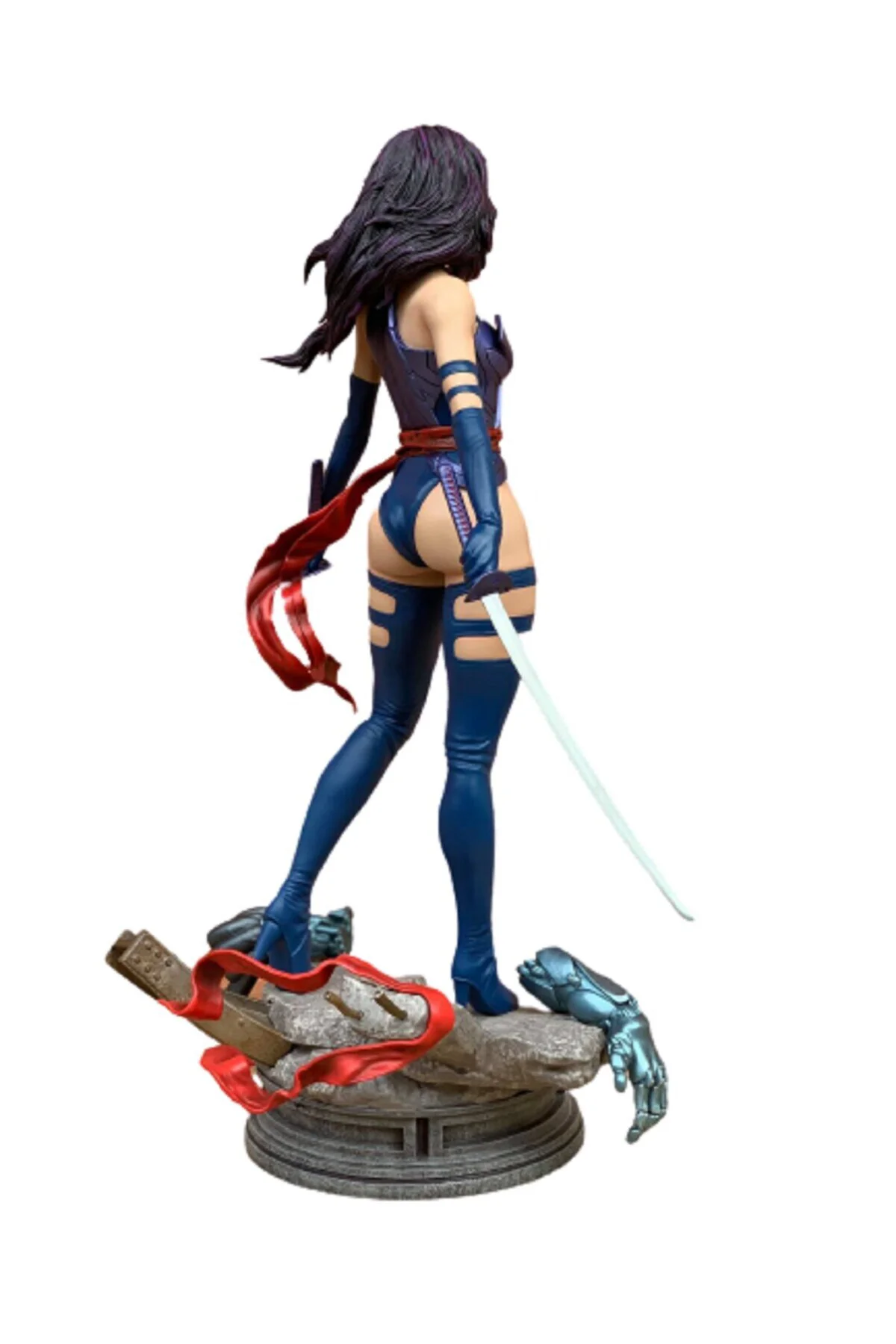 X-Men Apocalypse Psylocke Figür Olivia Munn Figür Büyük Boy 25CM