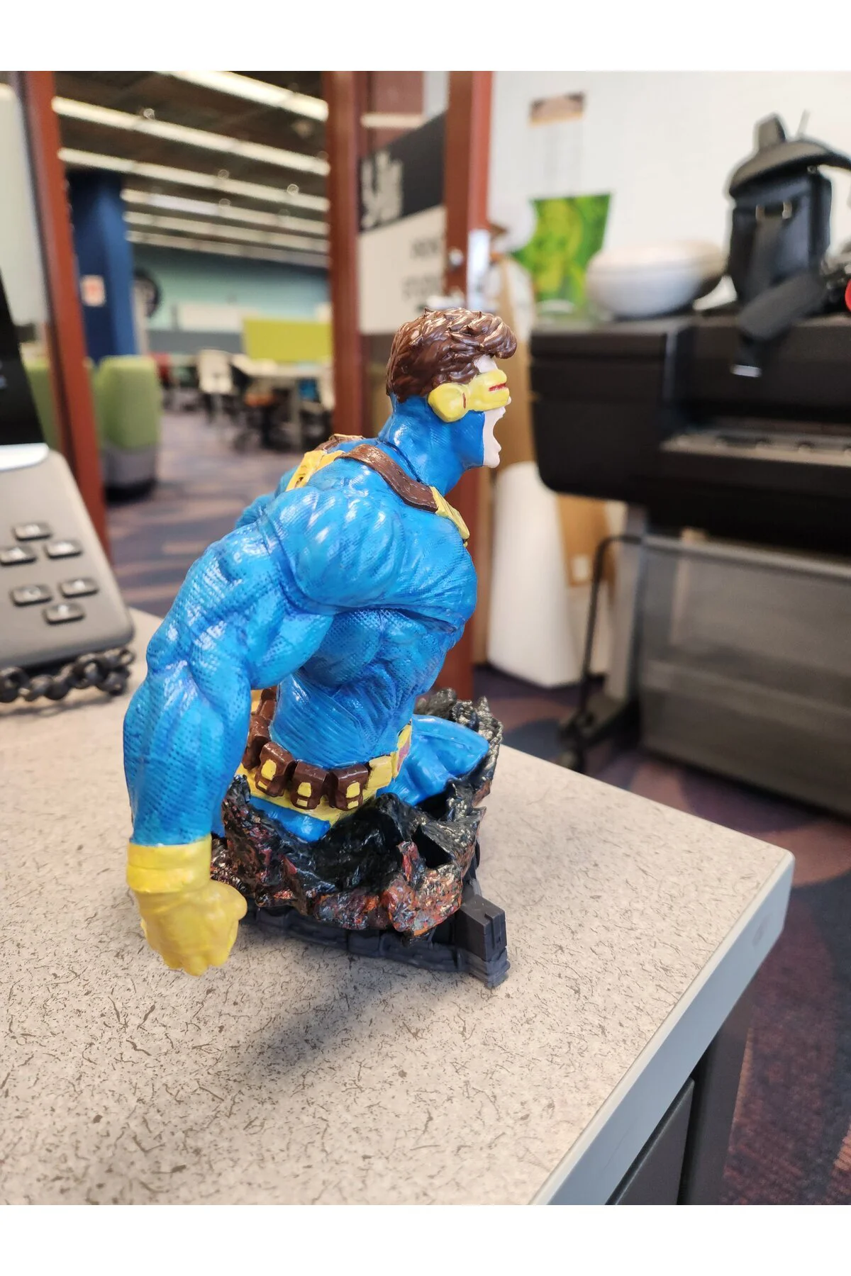 X-Men Cyclops Boyalı Büst Marvel Scott Summers Büst 13CM