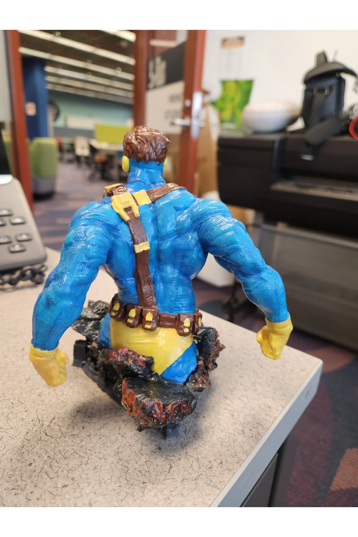 X-Men Cyclops Boyalı Büst Marvel Scott Summers Büst 13CM