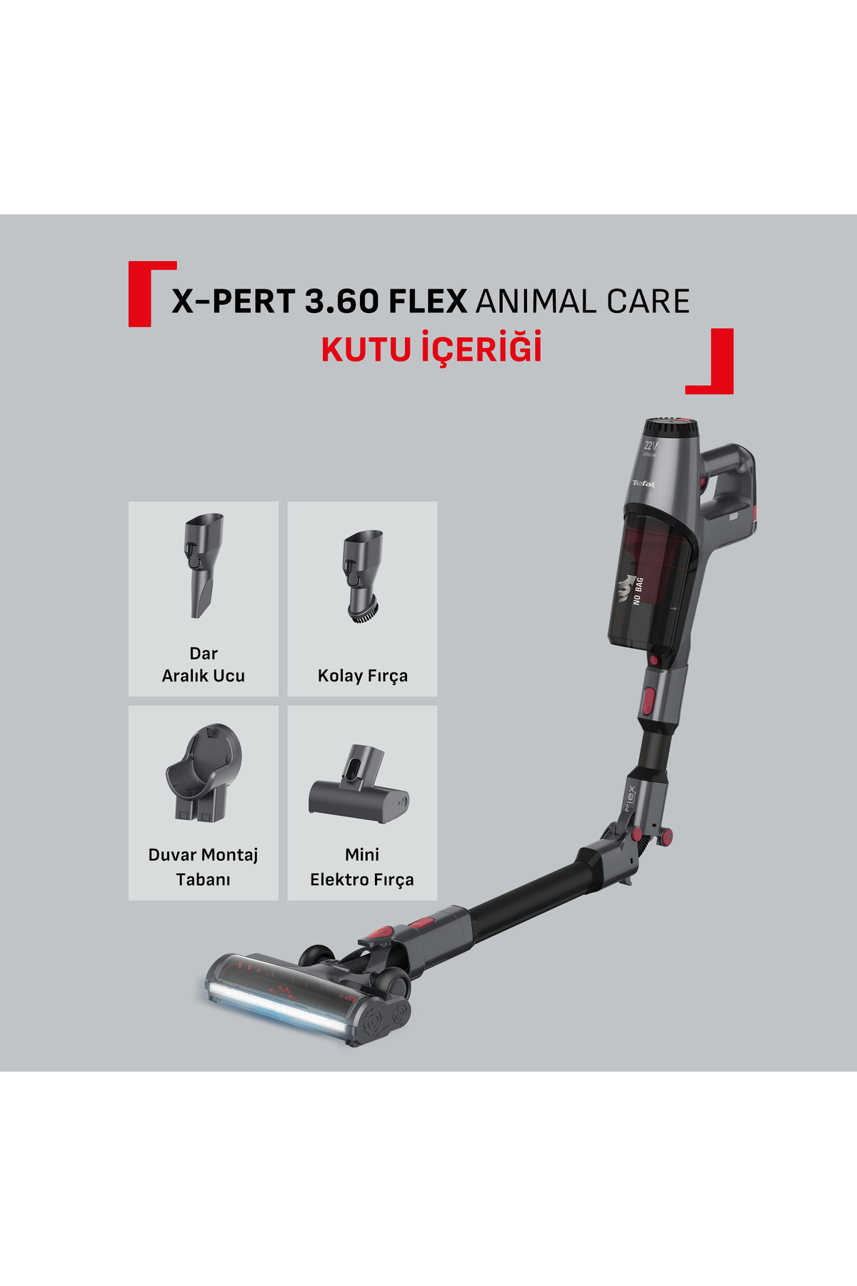X-Pert 3.60 TY6973 Flex Şarjlı Dikey Süpürge