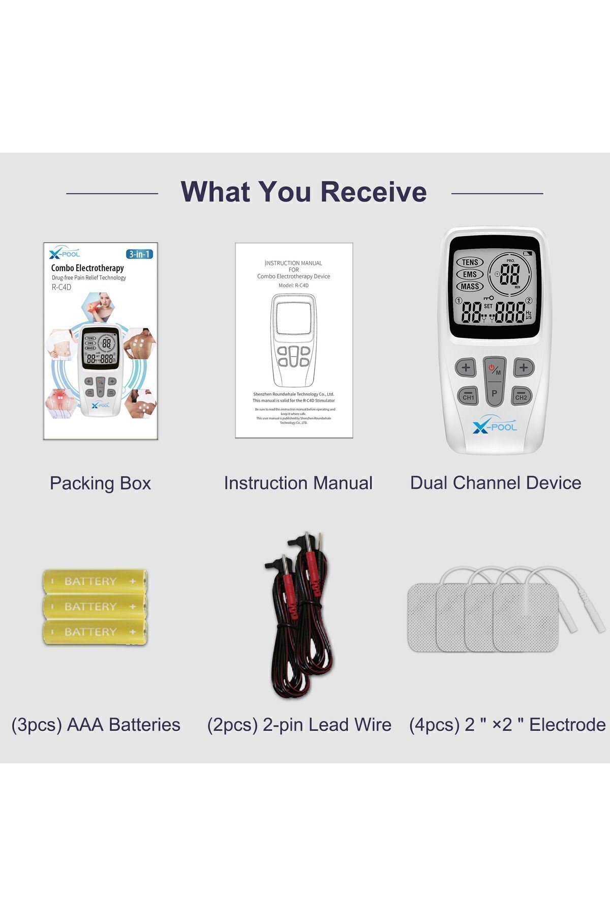 Fizyopol X-Pool Portatif R-C4d Tens+Ems+ Masaj Cihazı