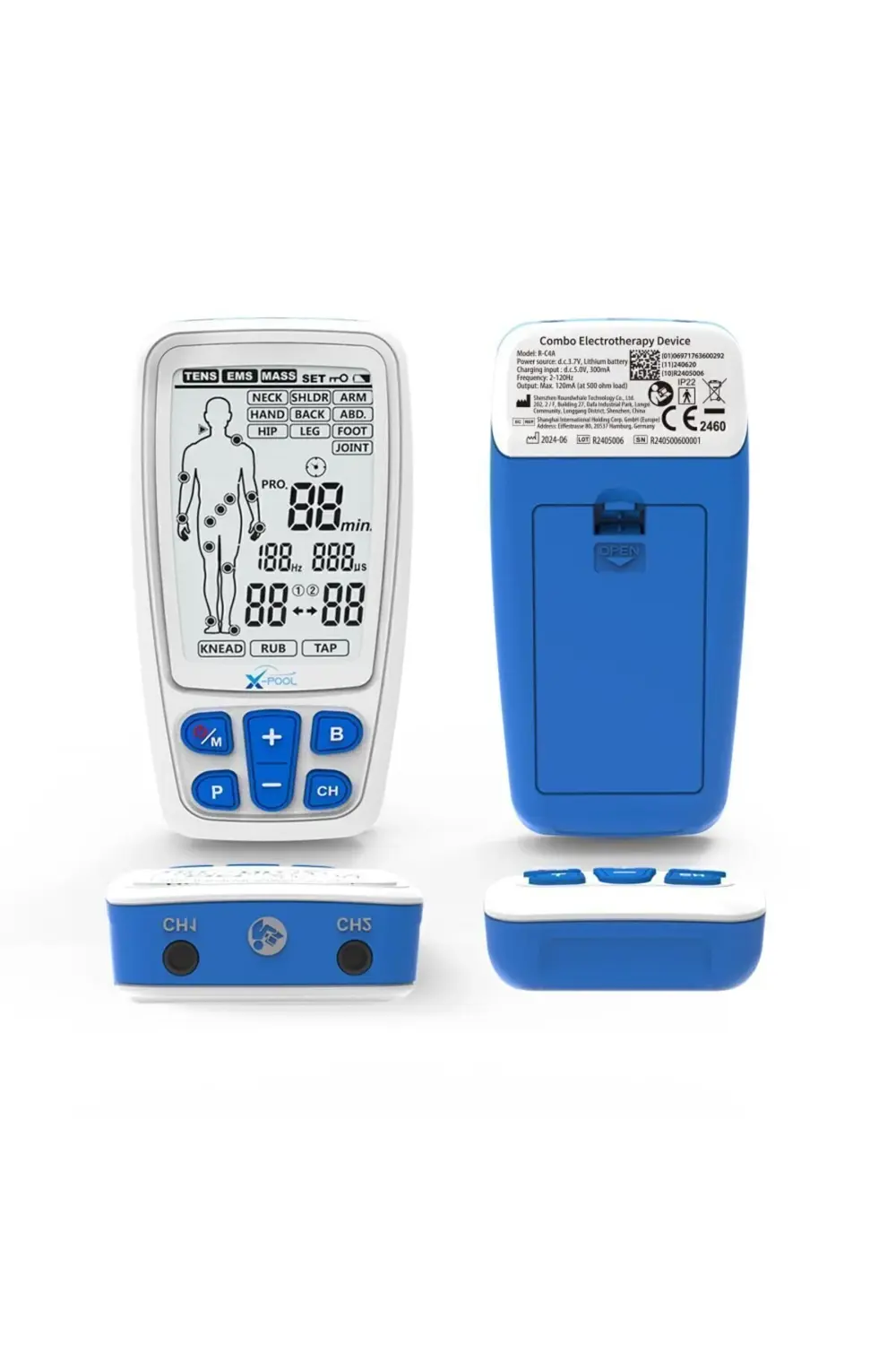 X-pool R-c4a Bataryalı, Kas Güçlendirme Fizik Tedavi Tens Ems Mas