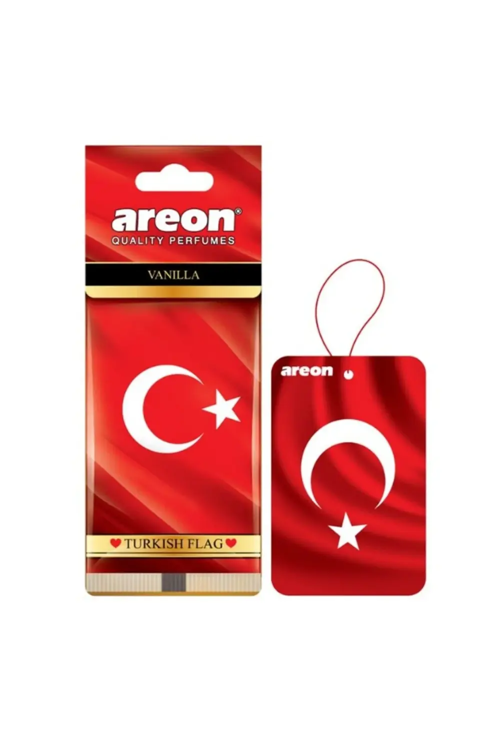 X Serisi TÜRK BAYRAĞI VANILLA Oto Araç Kokusu