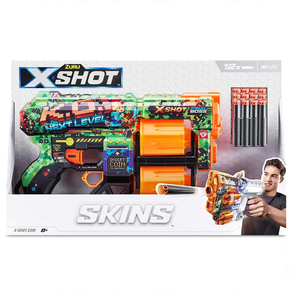 X-Shot Excel Skins Dread Blaster 12 Dartlı X-Shot Excel Skins Dread Blaster 12 Dartlı