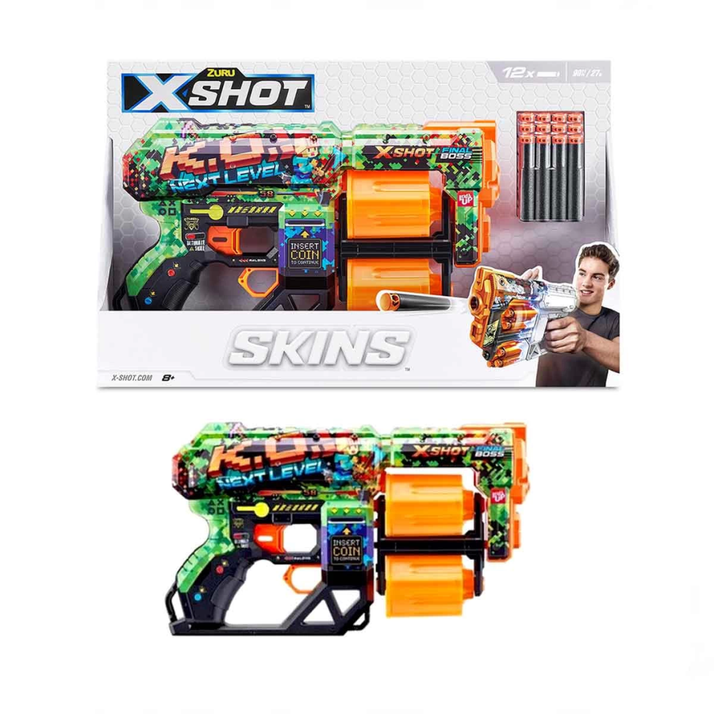 X-Shot Excel Skins Dread Blaster 12 Dartlı X-Shot Excel Skins Dread Blaster 12 Dartlı
