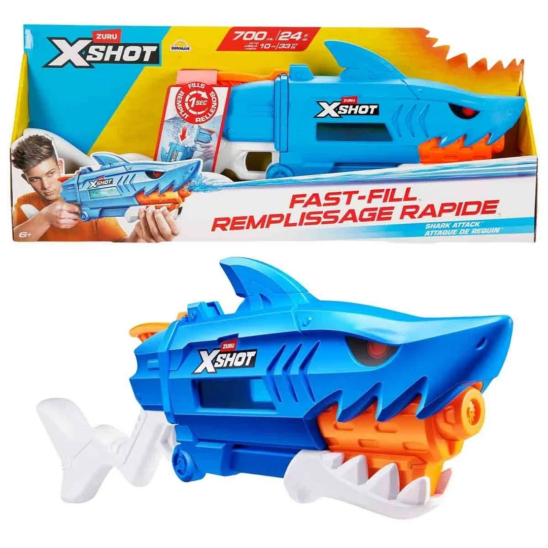 X-Shot Remplissage Rapide Shark Fast Fill Su Tabancası 63 cm S01008926