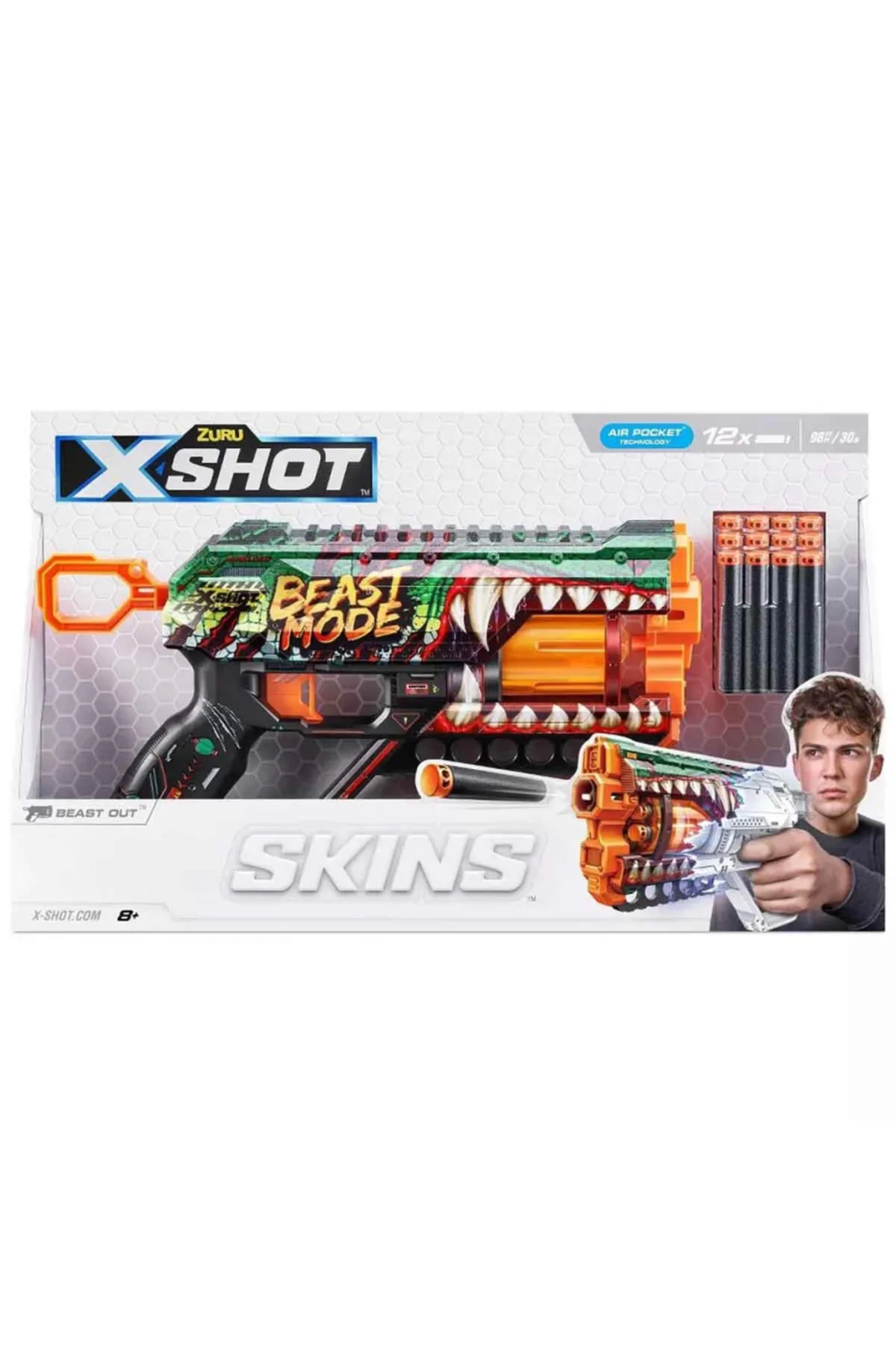 X-Shot Skins Griefer Dart Fırlatıcı 12 Dartlı - Görsel 5