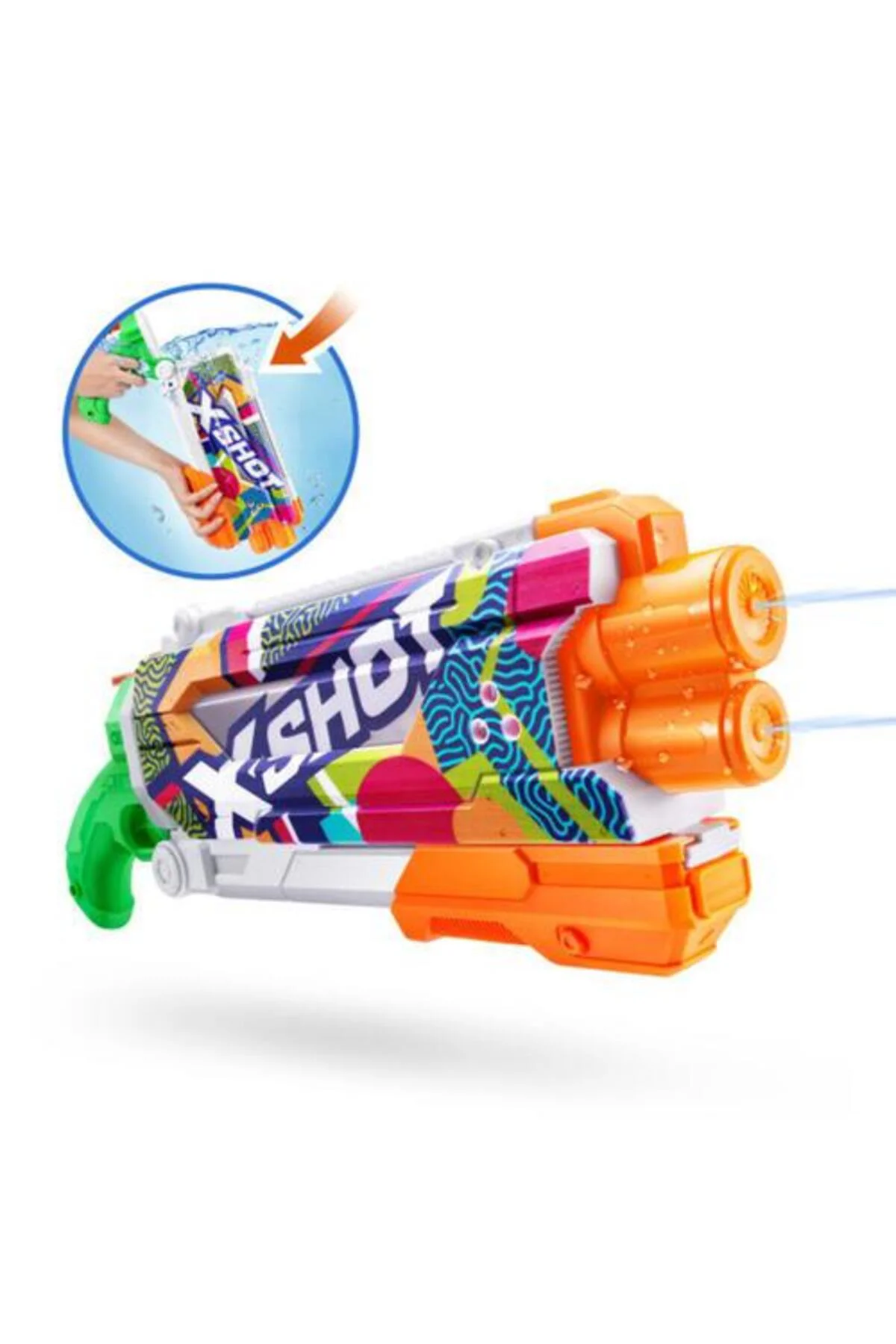 X-SHOT Su Tabancası - Hızlı Doldurma Fonksiyonlu - 11855 (Lisinya