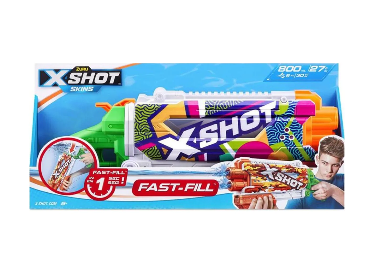 X-shot Su Tabancası - Hızlı Doldurma Fonksiyonlu - 11855 Lisinya
