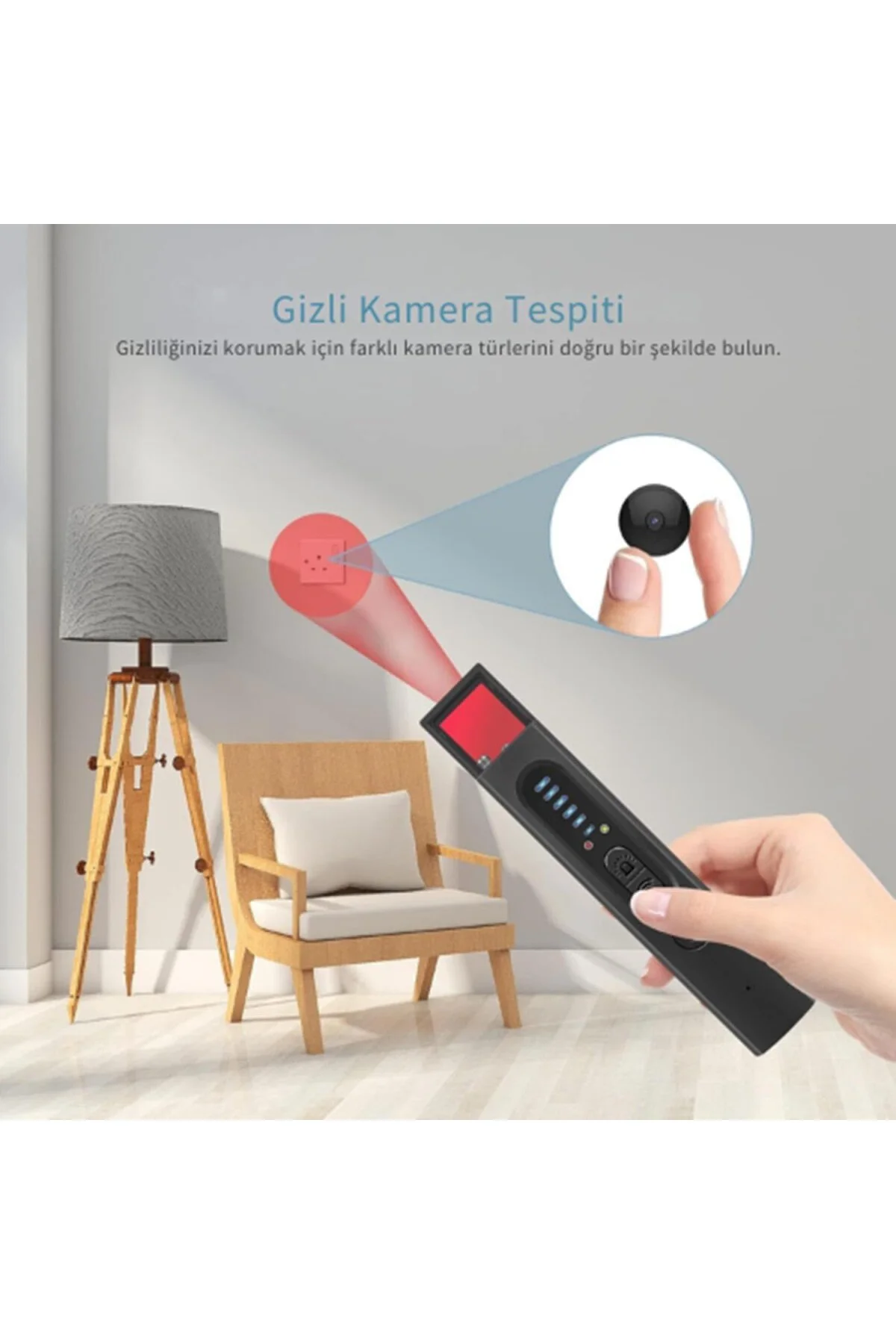 X13 Gizli Kamera Dedektörü, Gizli Cihaz GPS Dedektörü, Gizlilik K