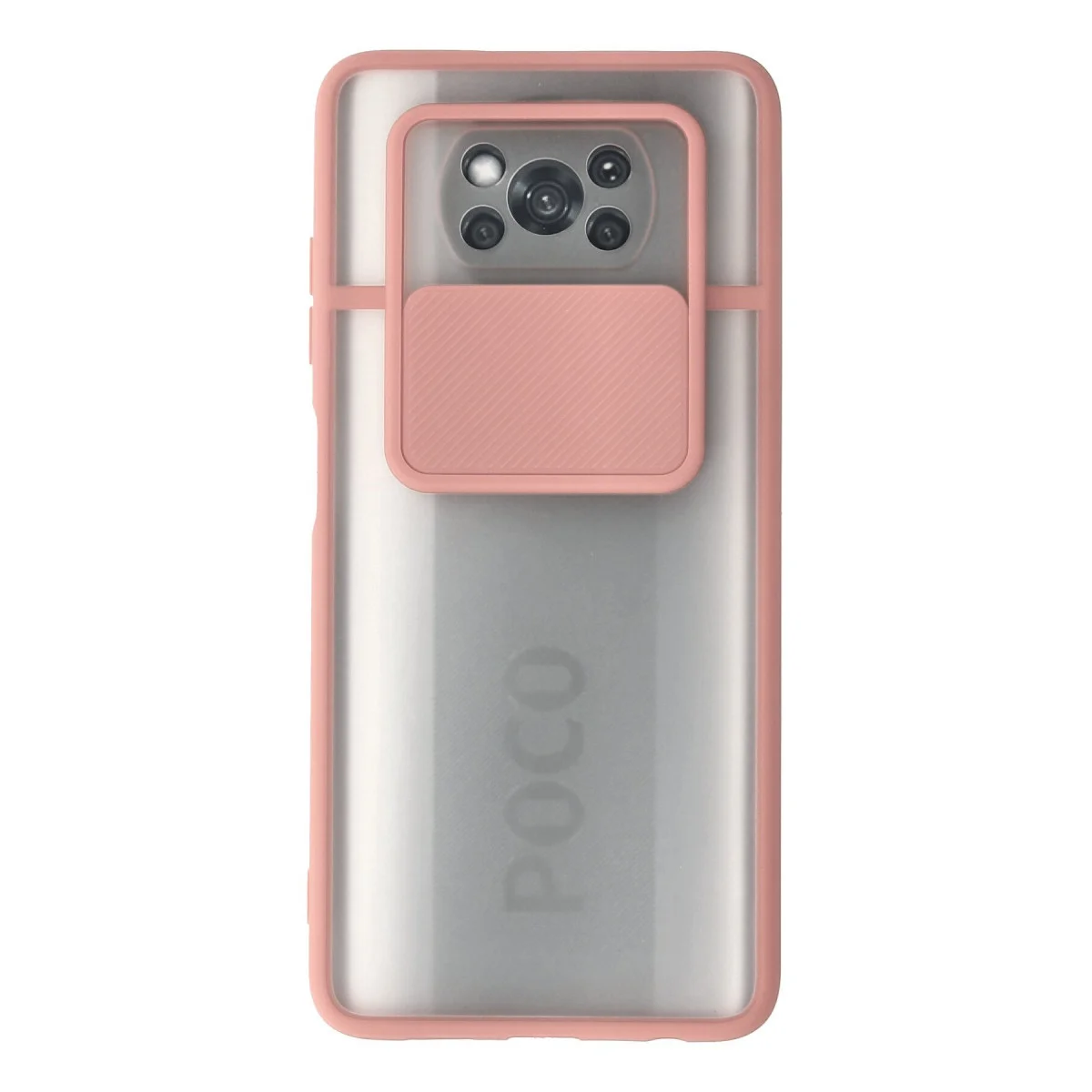 X3 Kılıf Palm Buzlu Kamera Sürgülü Silikon - Pembe